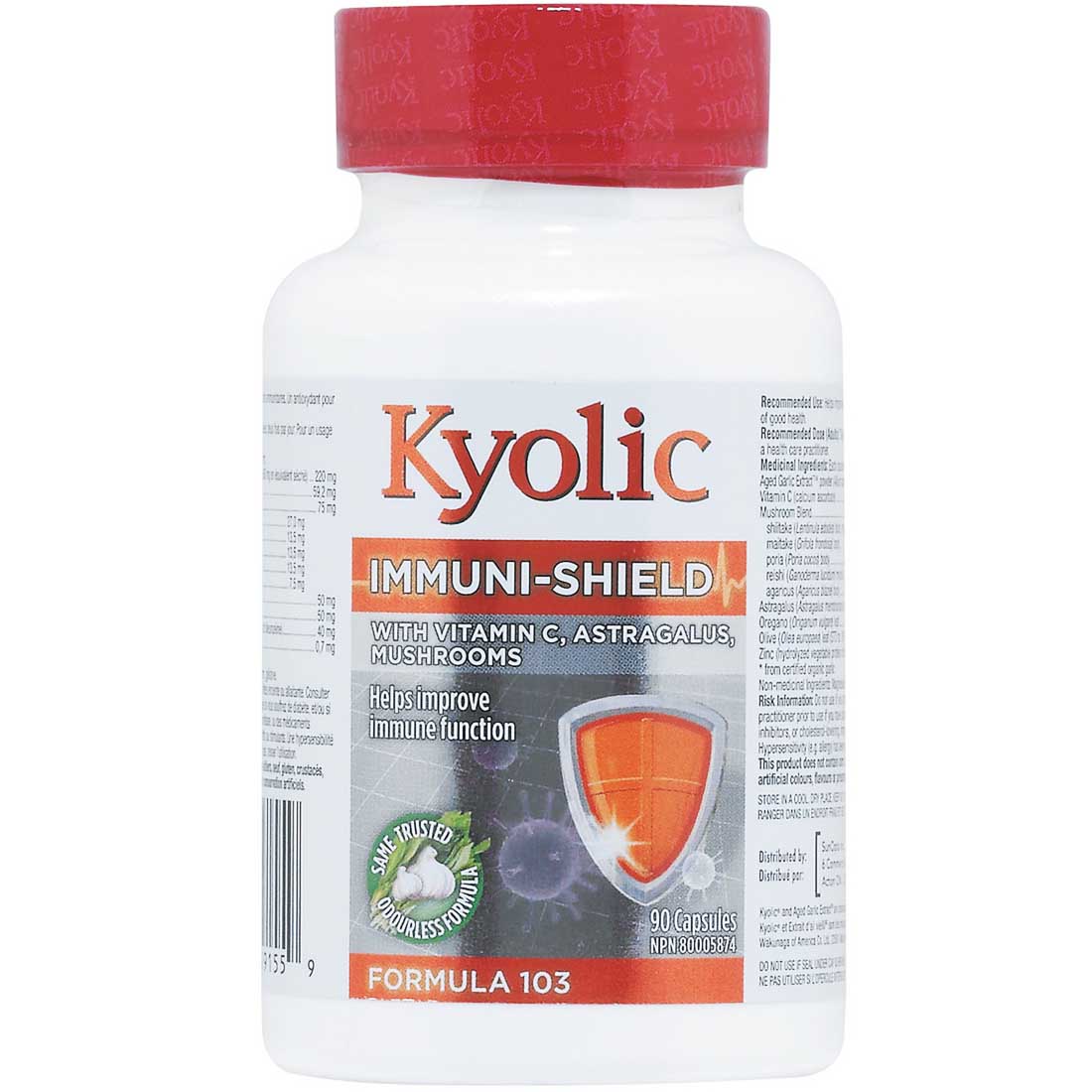 Kyolic Aged Garlic Extract, Immuni-Shield, Formula 103 - Image 2