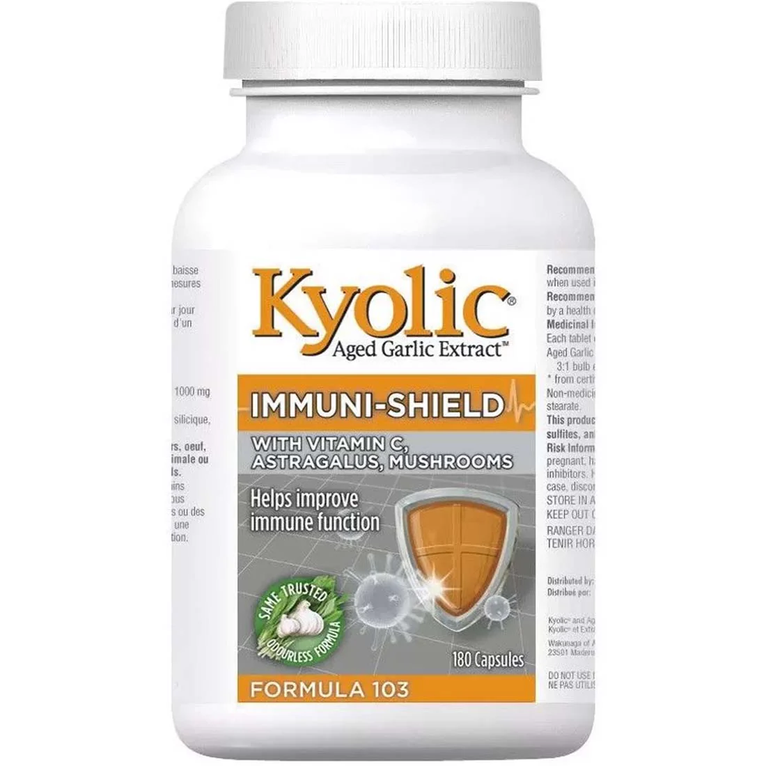 Kyolic Aged Garlic Extract, Immuni-Shield, Formula 103 - Image 3