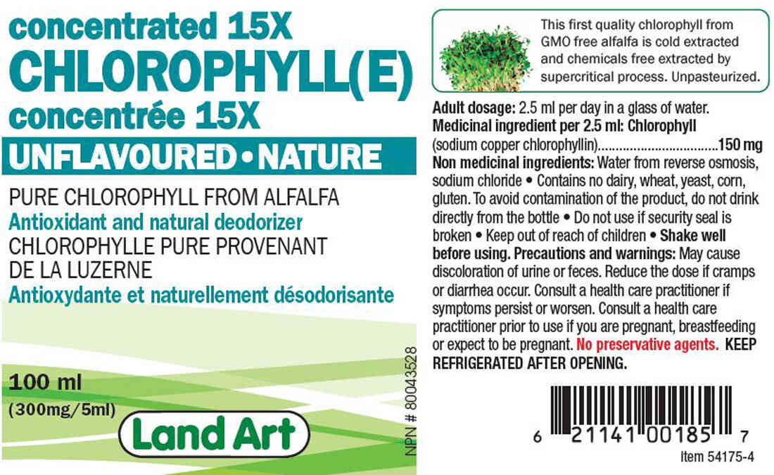 Land Art Chlorophyll Concentrated 15X, 100ml - Image 2