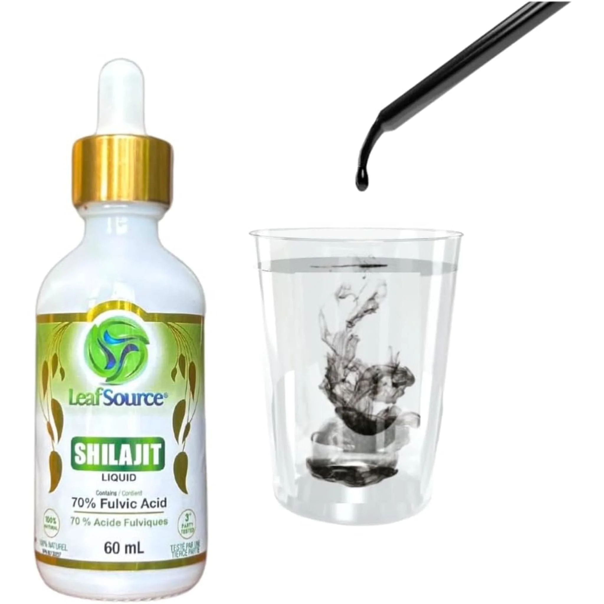 Leaf Source Shilajit Liquid Drops, 70% Fulvic Acid, Supports Bone Health and Immune System, 60ml - Image 3