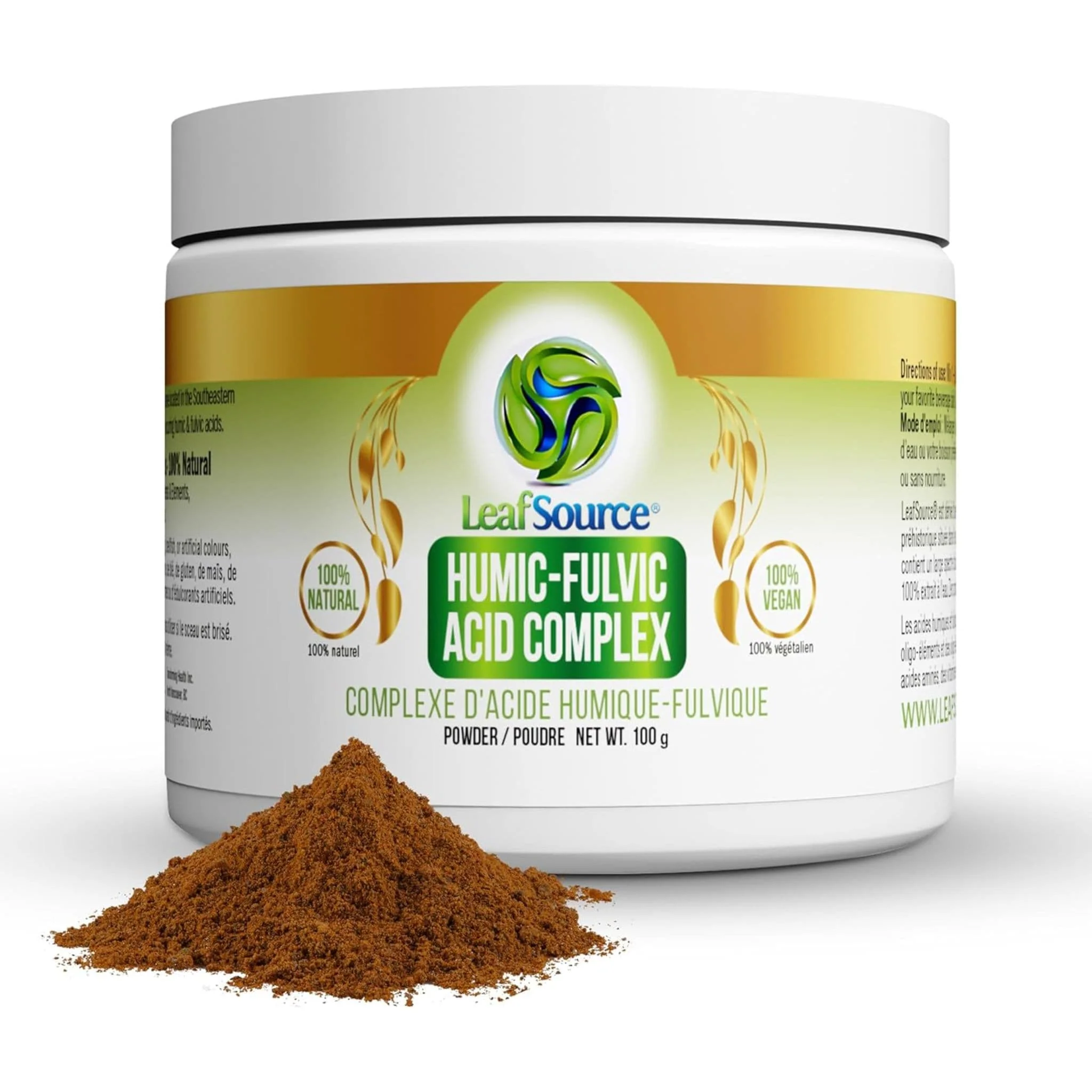 Leaf Source Humic-Fulvic Acid Complex Powder, 100g - Image 2