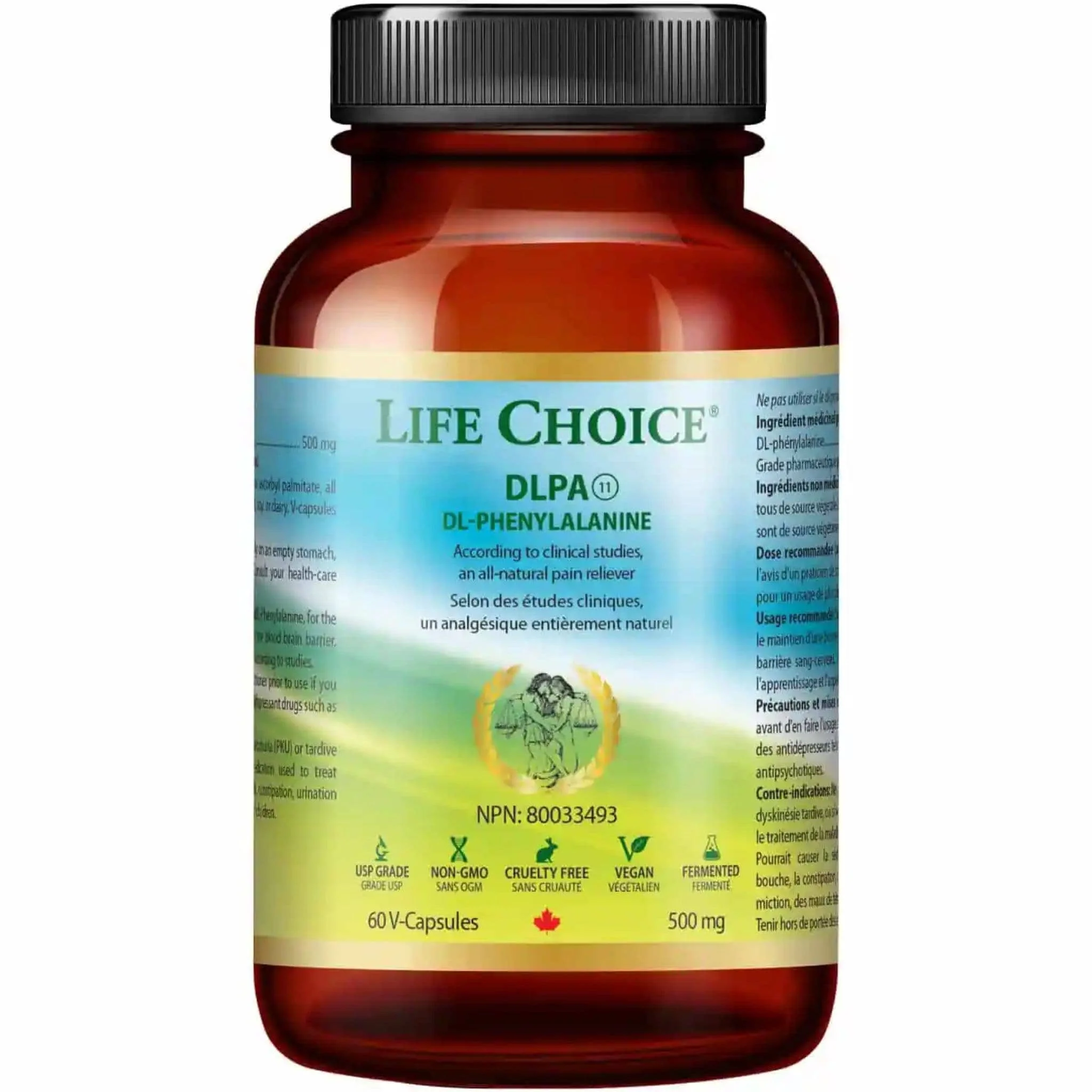Life Choice DLPA DL-Phenylalanine, 500mg