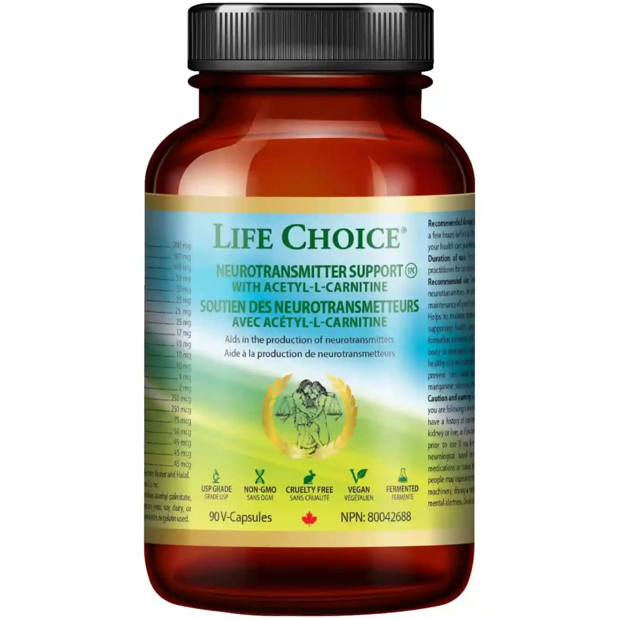 Life Choice Neurotransmitter Support, 90 V-Capsules - Image 2