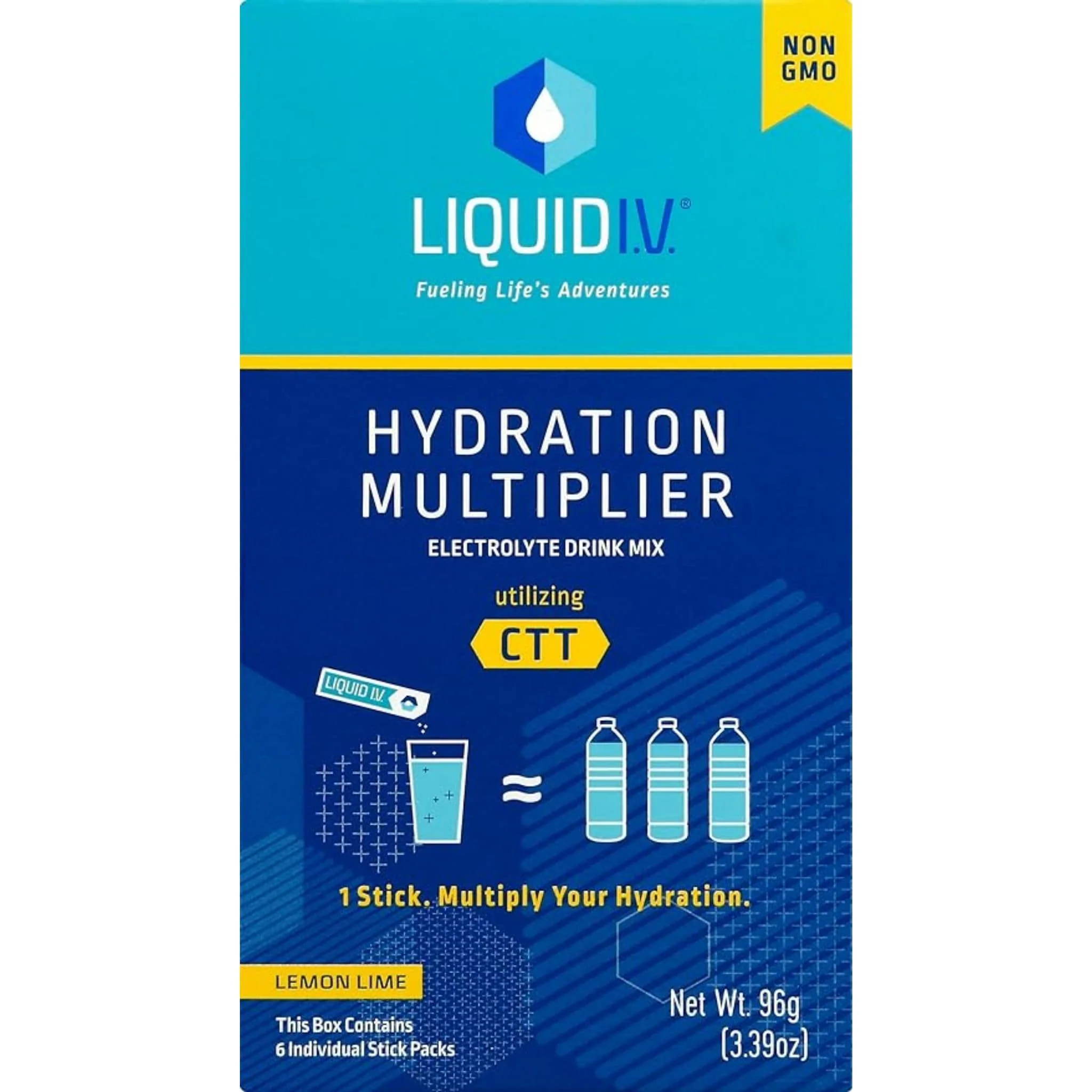 Liquid IV Hydration Multiplier, Electrolyte Drink Mix, 6-16 Stick Packs