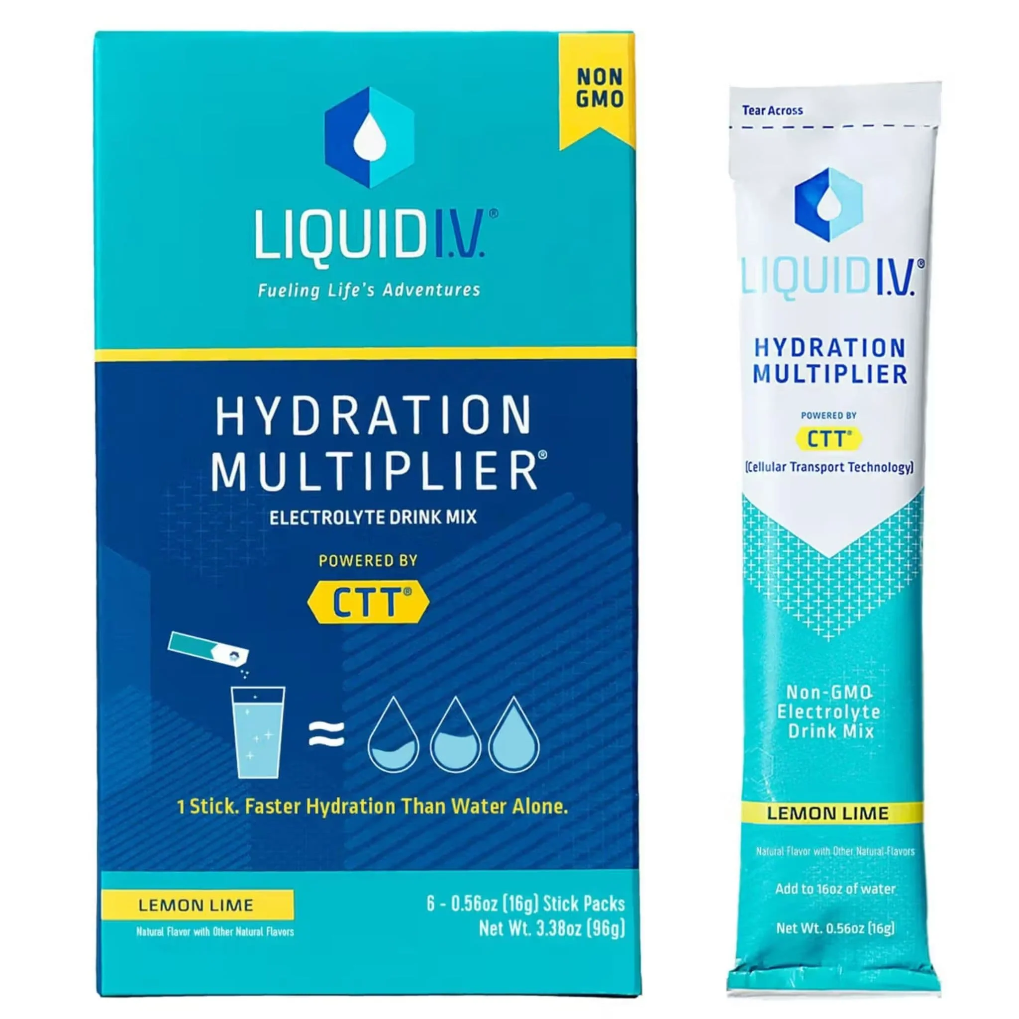 Liquid IV Hydration Multiplier, Electrolyte Drink Mix, 6-16 Stick Packs - Image 2