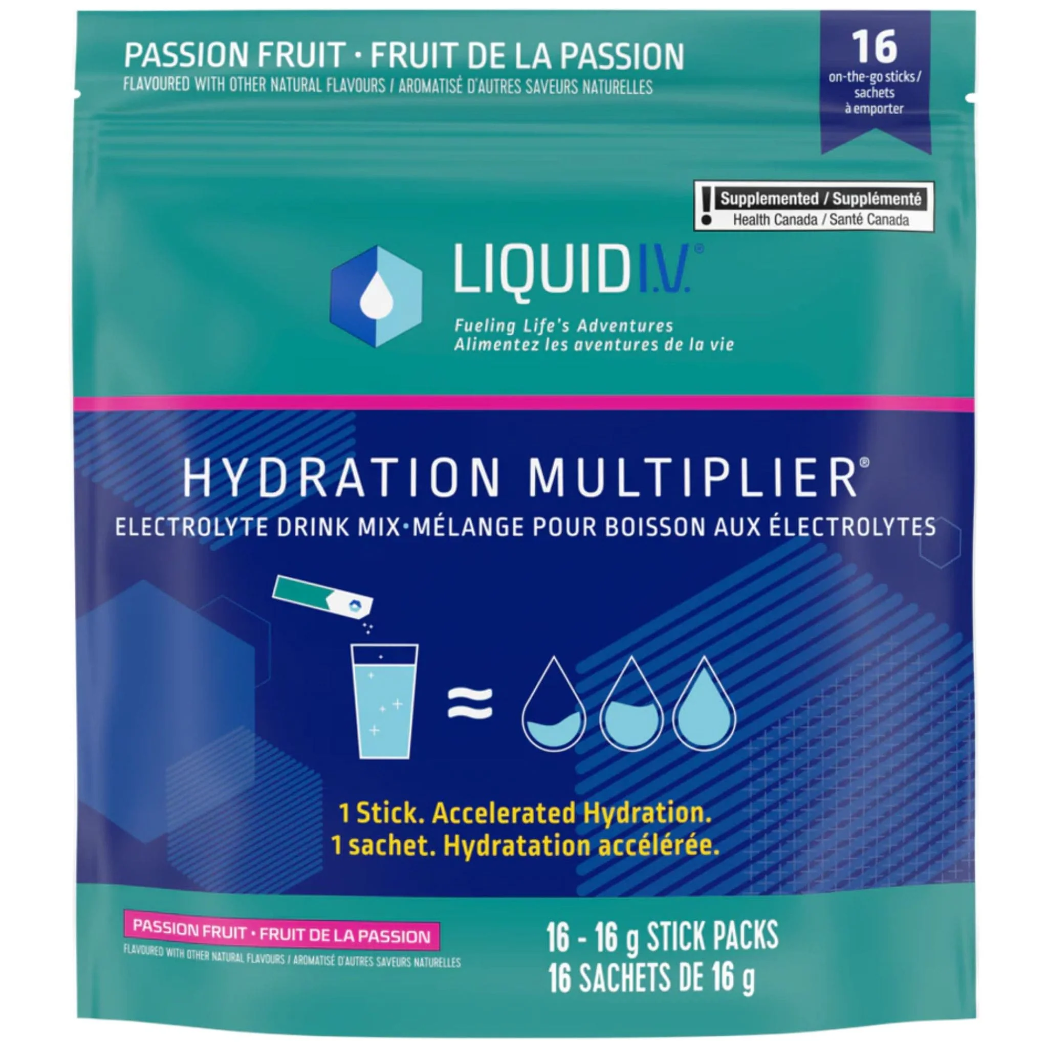 Liquid IV Hydration Multiplier, Electrolyte Drink Mix, 6-16 Stick Packs - Image 9