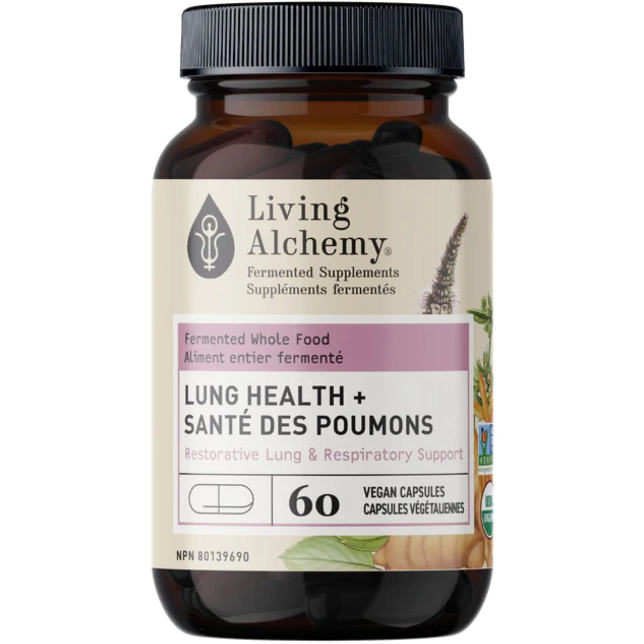 Living Alchemy Lung Health Plus, Restorative Lung and Respiratory Support, 60 Capsules - Image 2