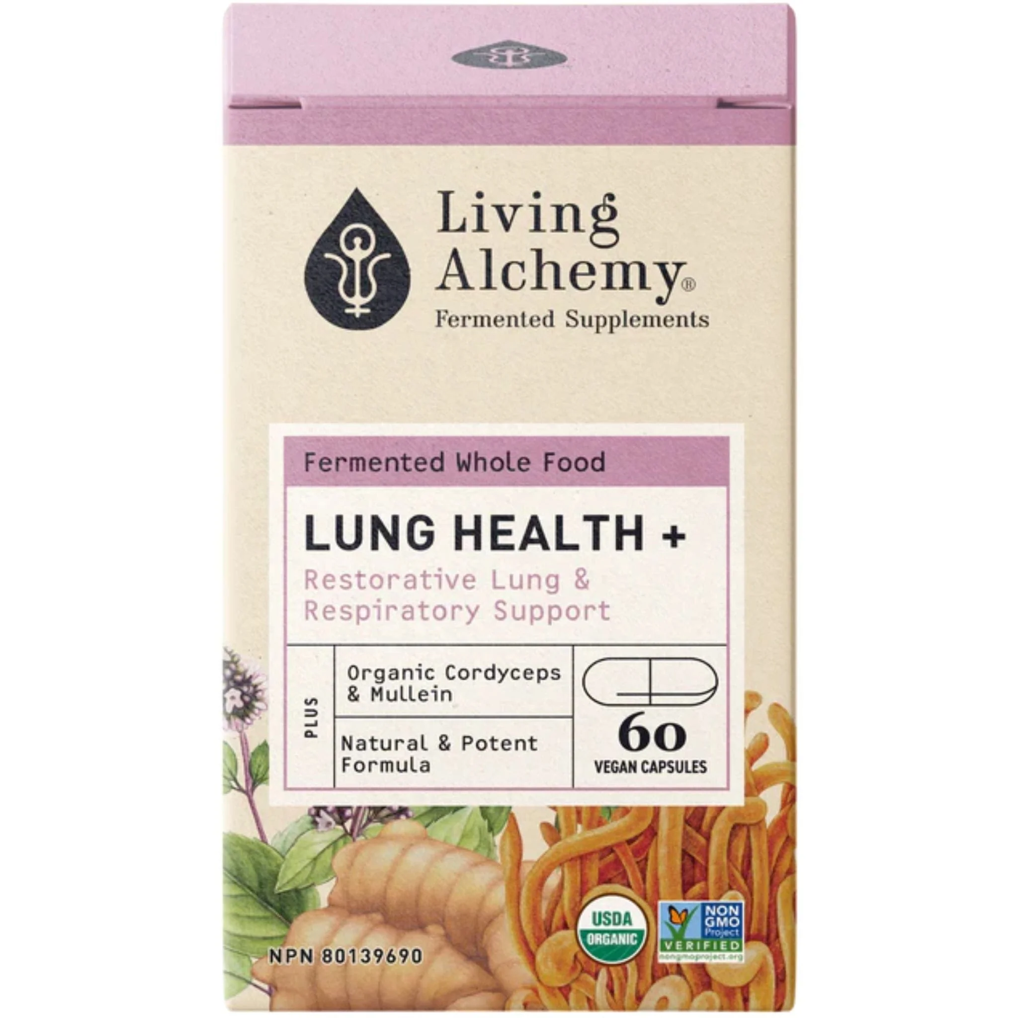 Living Alchemy Lung Health Plus, Restorative Lung and Respiratory Support, 60 Capsules - Image 3