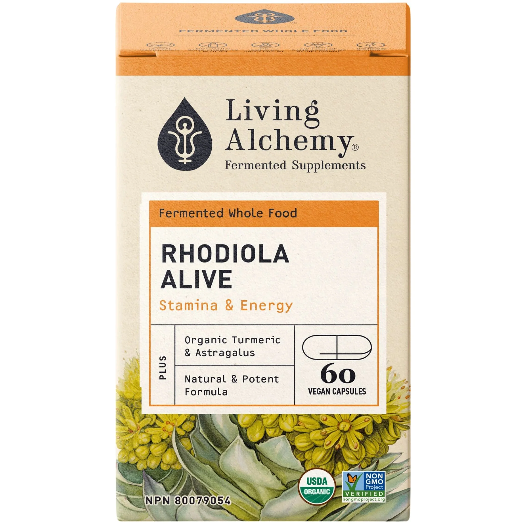 Living Alchemy Rhodiola Alive 100mg, Fermented Organic Rhodiola, 60 Capsules - Image 3
