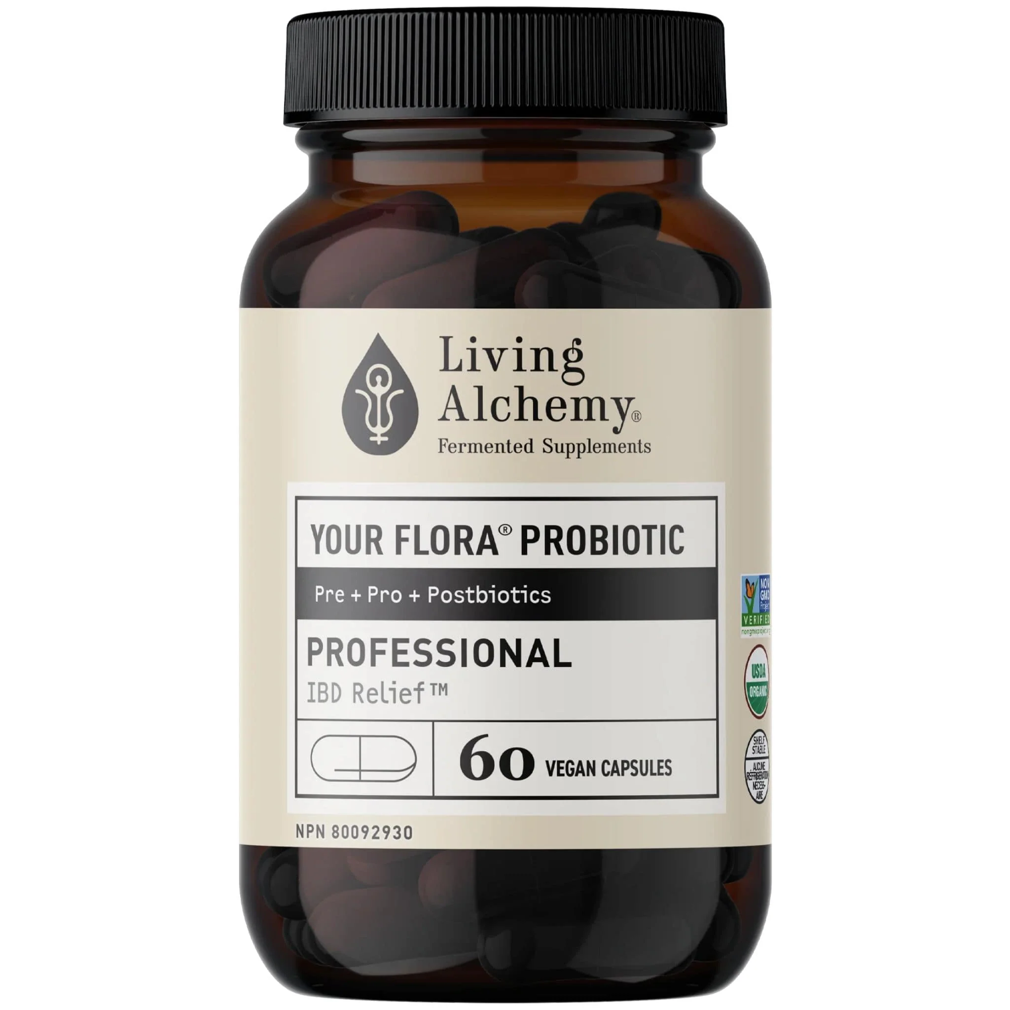 Living Alchemy Your Flora Professional, Complete Gut Relief, 60 Capsules - Image 2