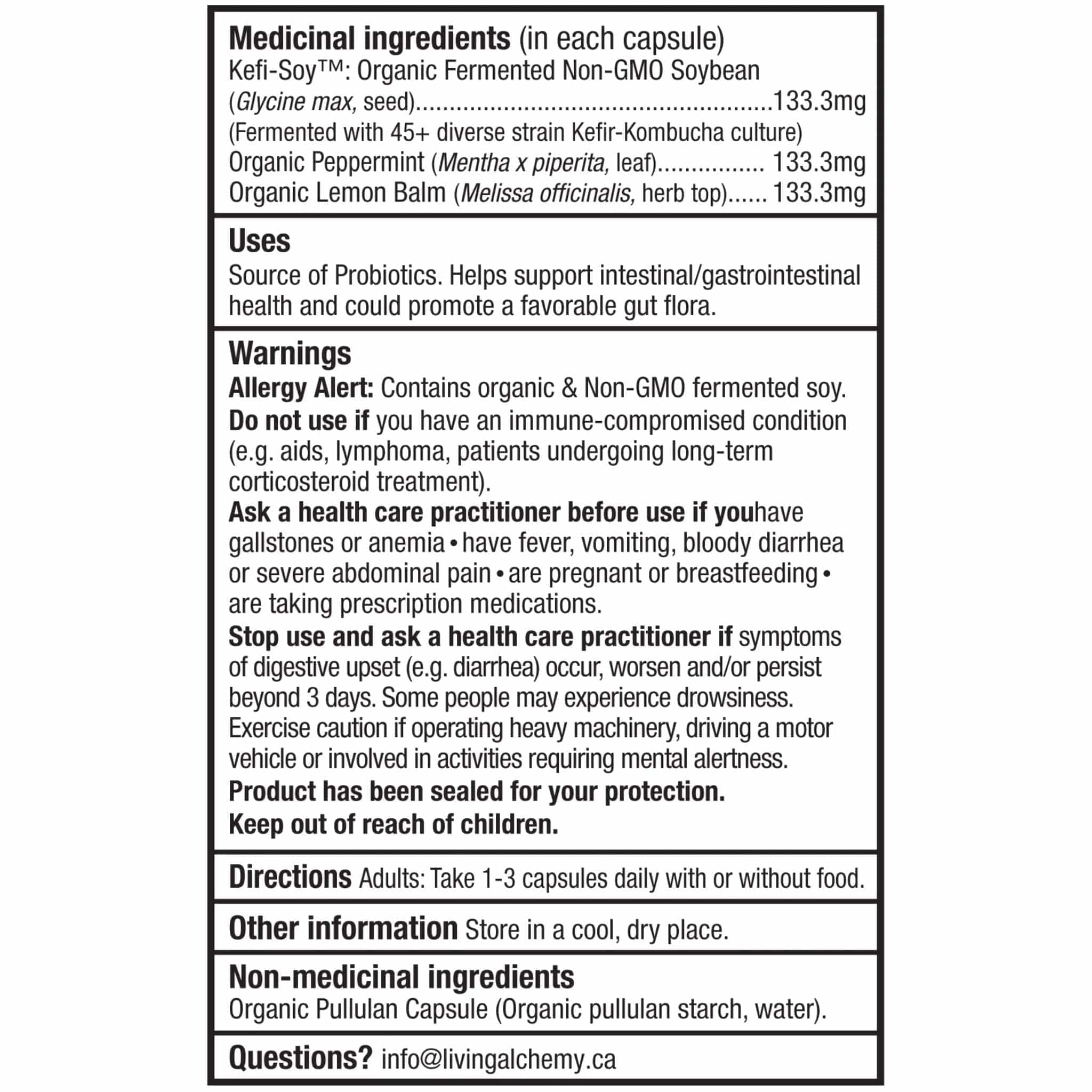Living Alchemy Your Flora Sensitive, Digestive Irritation, 60 Capsules - Image 4