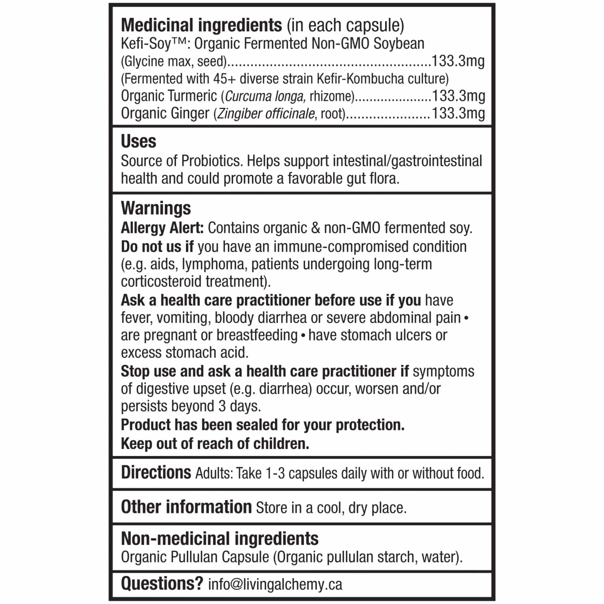 Living Alchemy Your Flora Soothe, Indigestion Relief, 60 Capsules - Image 2