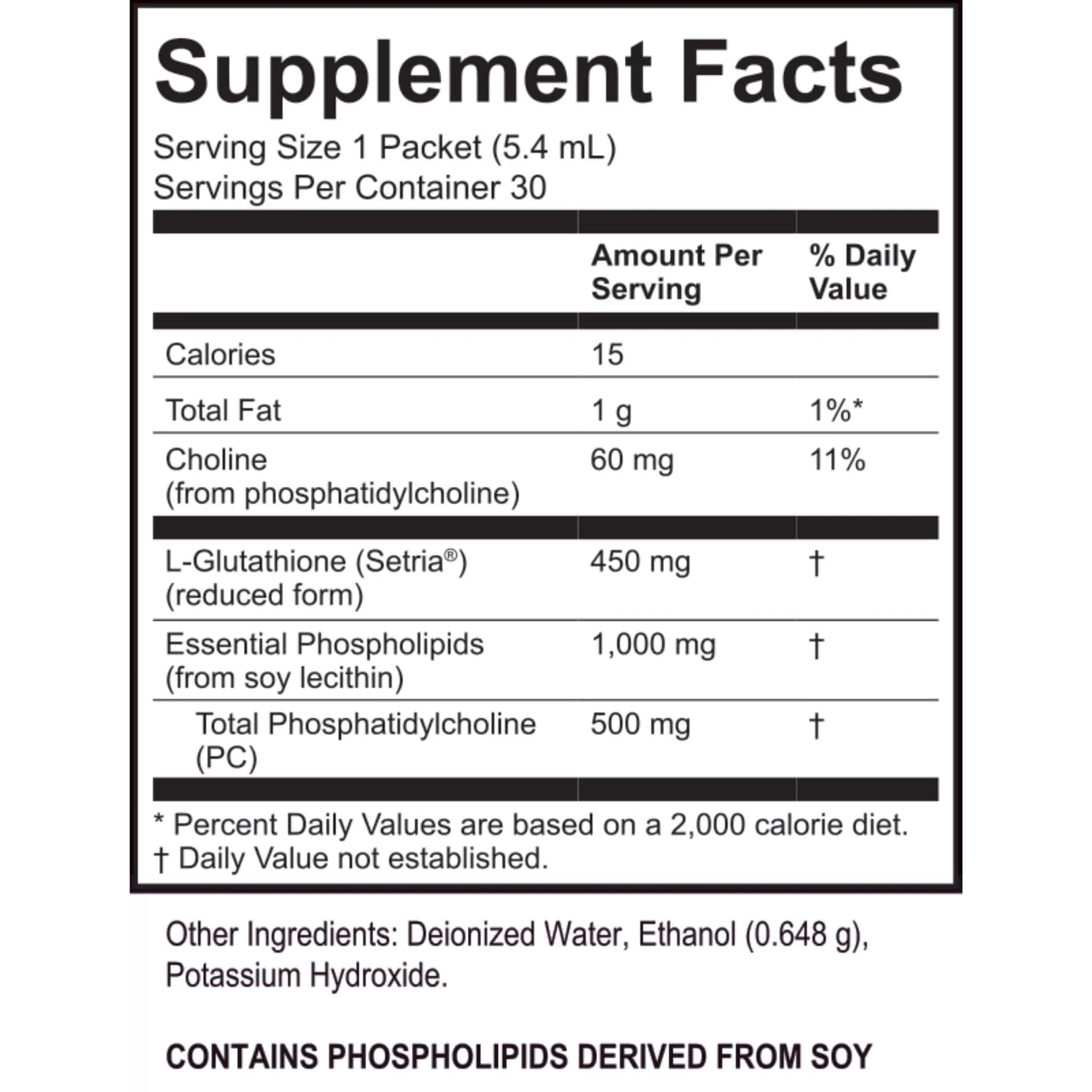 LivOn Lypo-Spheric Glutathione 450mg, Setria Liposomal Glutathione with 1,000mg Phosphatidylcholine for Optimized Absorption, Ultimate Detox Support, 30 Packets - Image 5