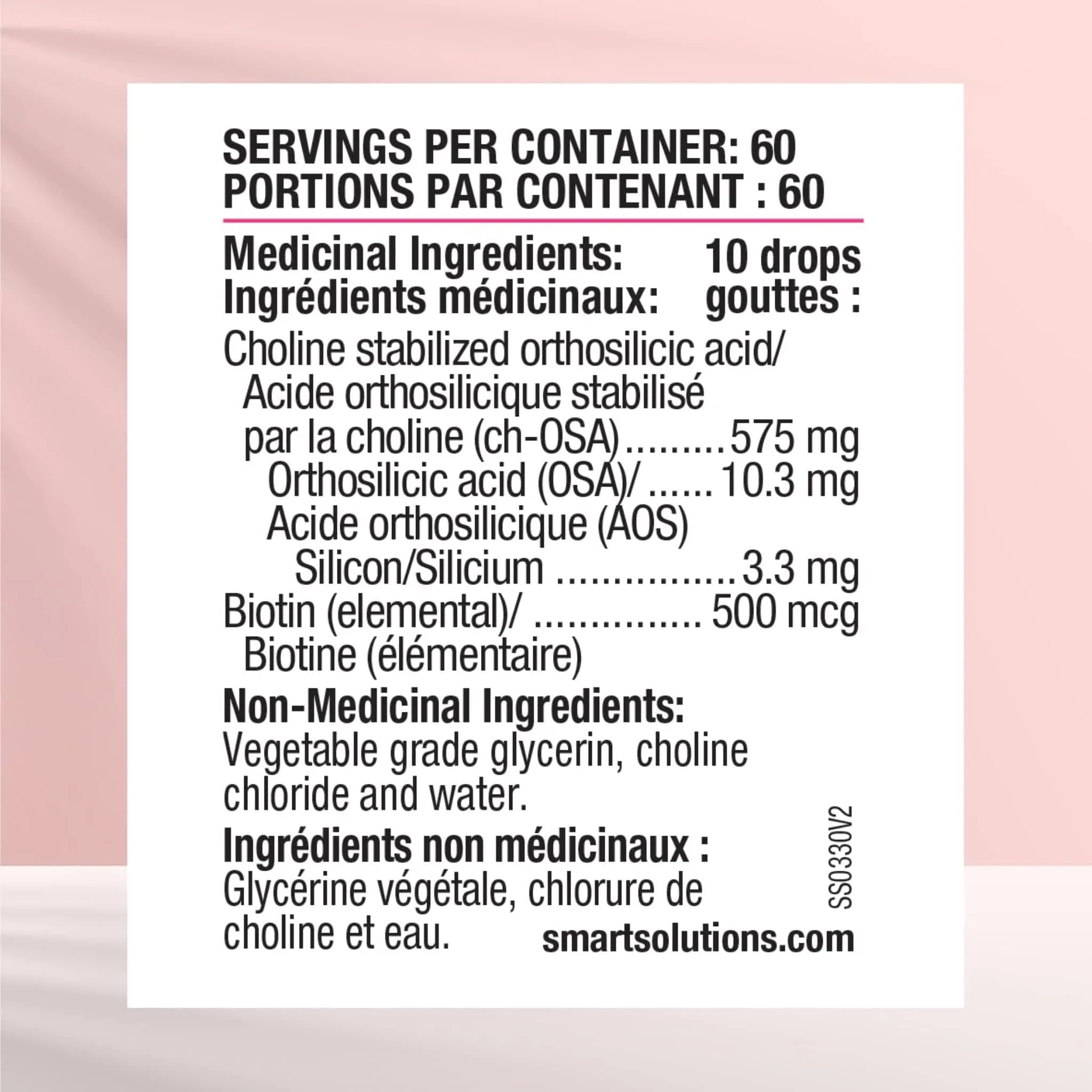 Smart Solutions Collagen Plus Collagen Drops, Smooth skin, strong hair, thick nails, 30ml - Image 3