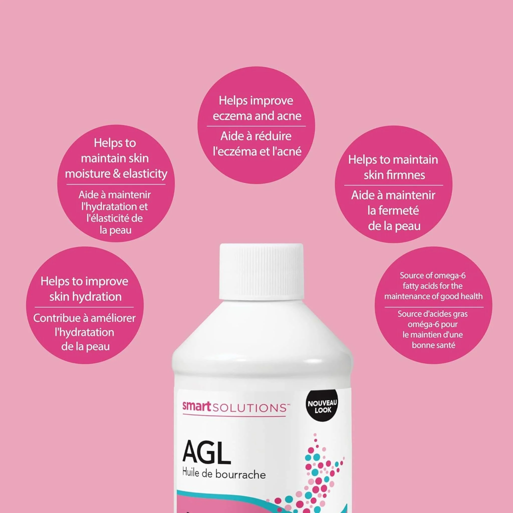Smart Solutions GLA Borage Oil Skin Oil, Reduce skin inflammation, 237ml BLOWOUT 35% Off Exp 3/26 Final Sale - Image 5