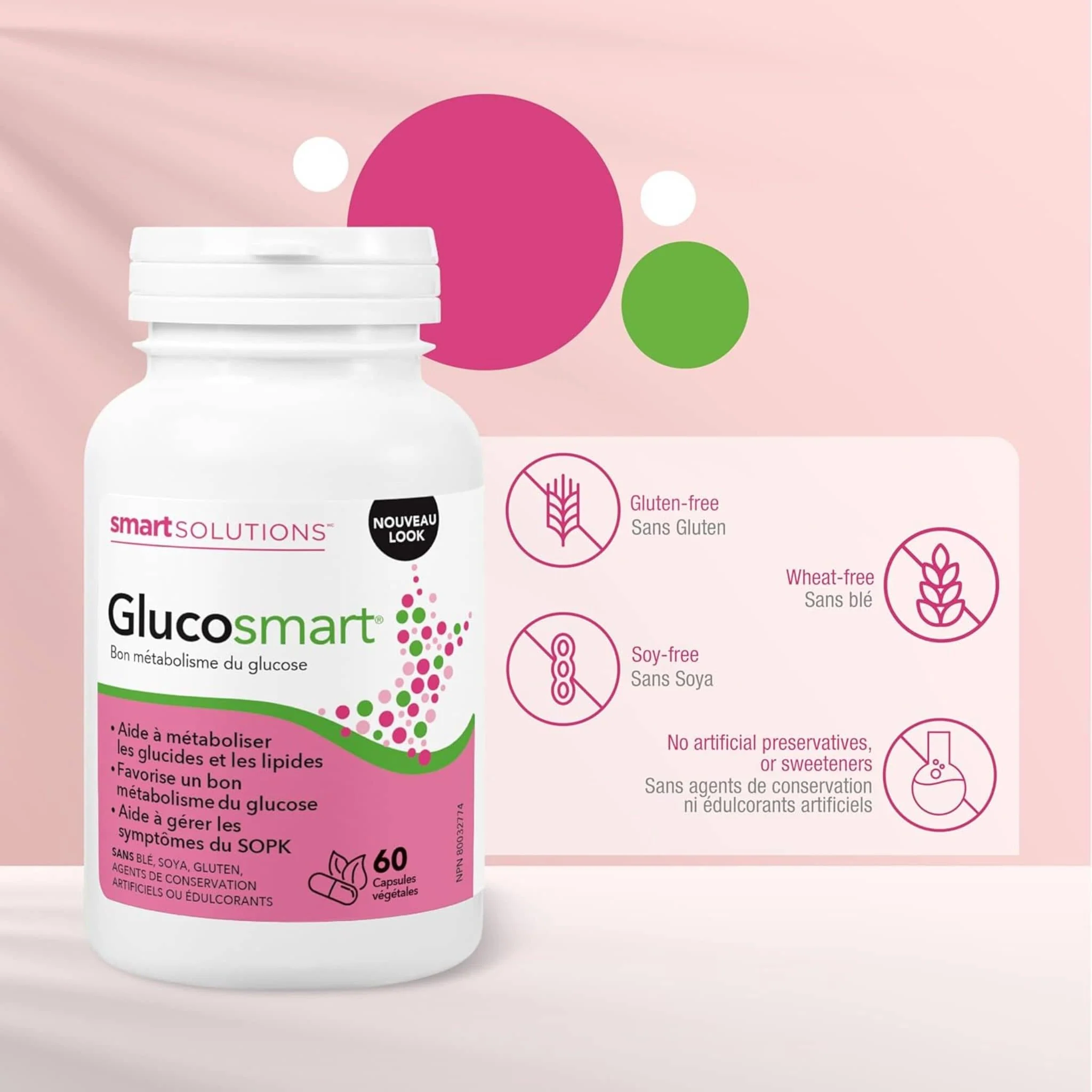 Smart Solutions Glucosmart, PCOS support, Healthy Glucose Metabolism, Supports Normal Ovulation - Image 10