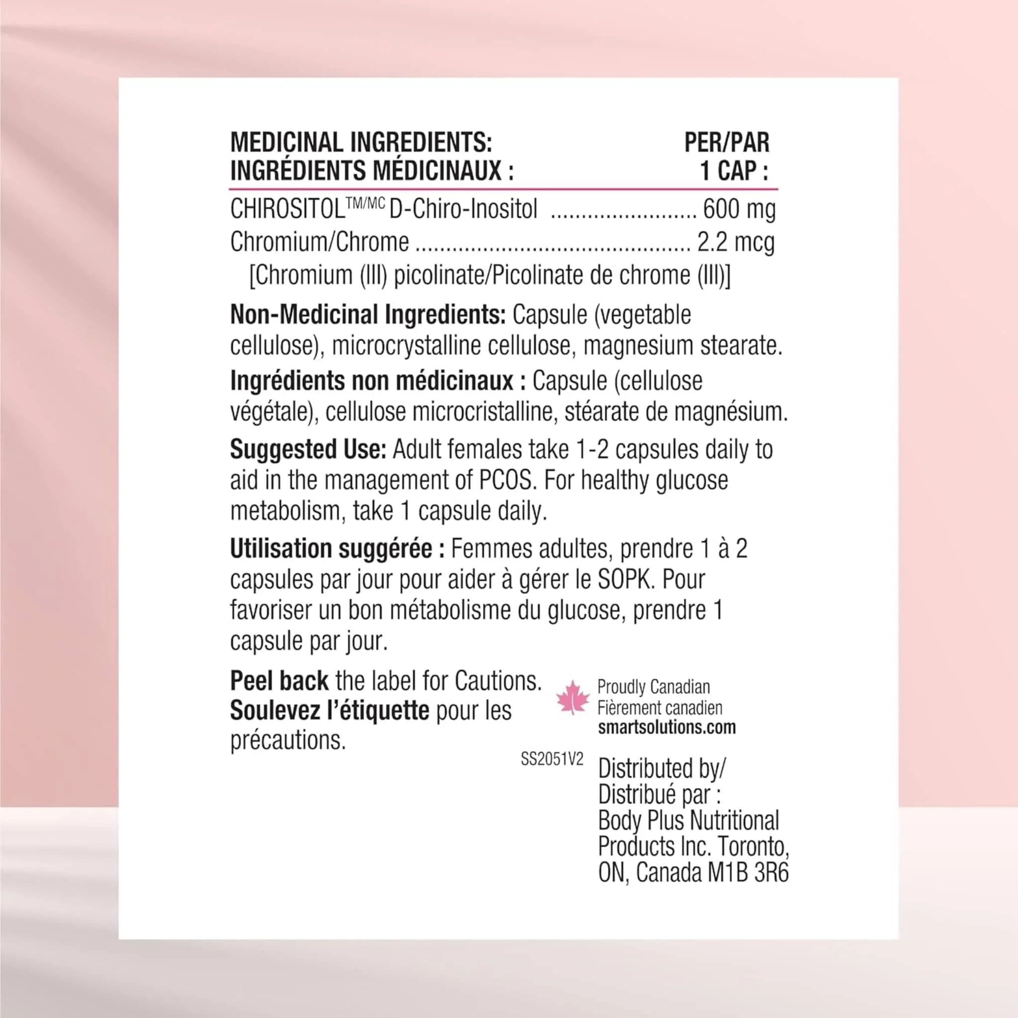 Smart Solutions Glucosmart, PCOS support, Healthy Glucose Metabolism, Supports Normal Ovulation - Image 3