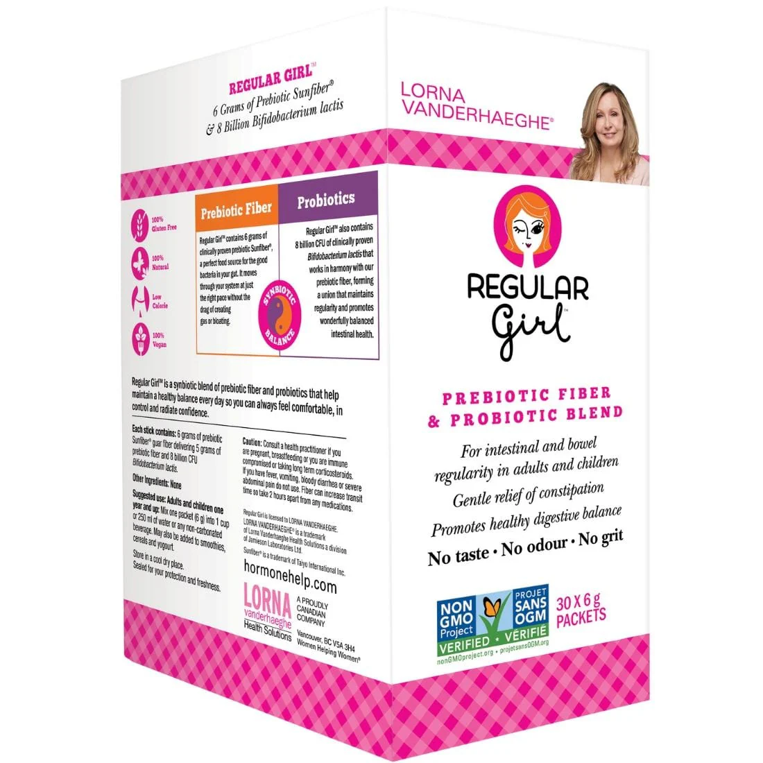 Smart Solutions Regular Girl, Prebiotic Fibre and Probiotic Powder (Formerly Lorna Vanderhaeghe Regular Girl) - Image 2