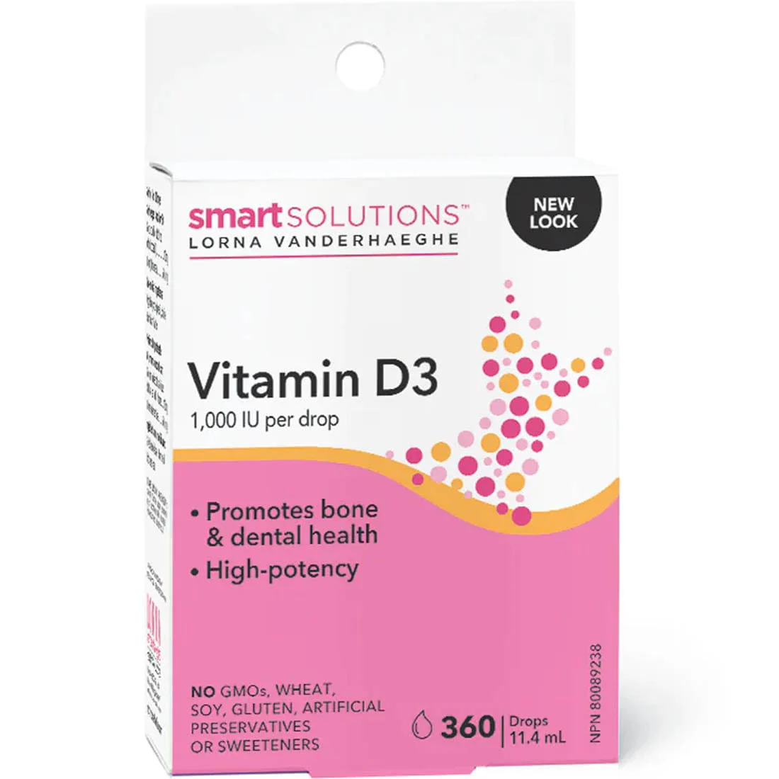 Smart Solutions Vitamin D3 Drops 1000IU, 360 Drops/11.4ml (Formerly Lorna Vanderhaeghe Vitamin D3 Drops) - Image 2