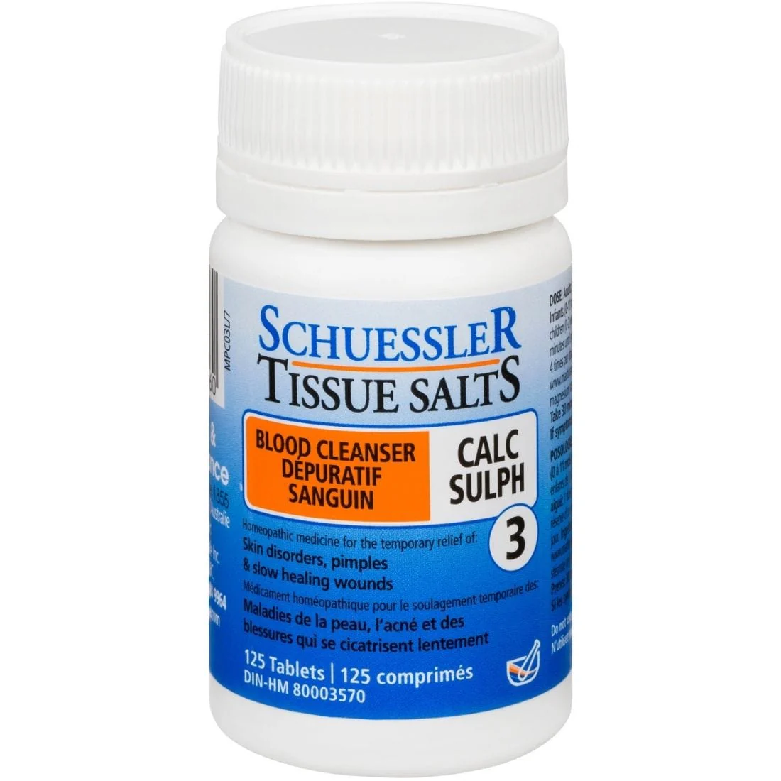 Martin & Pleasance Calc Sulph 3, 125 Tablets