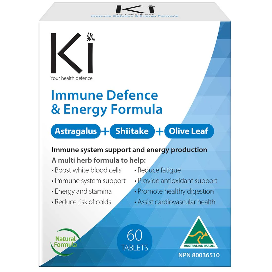 Martin & Pleasance Ki Immune Defence & Energy Formula, 30-60 Tablets - Image 3
