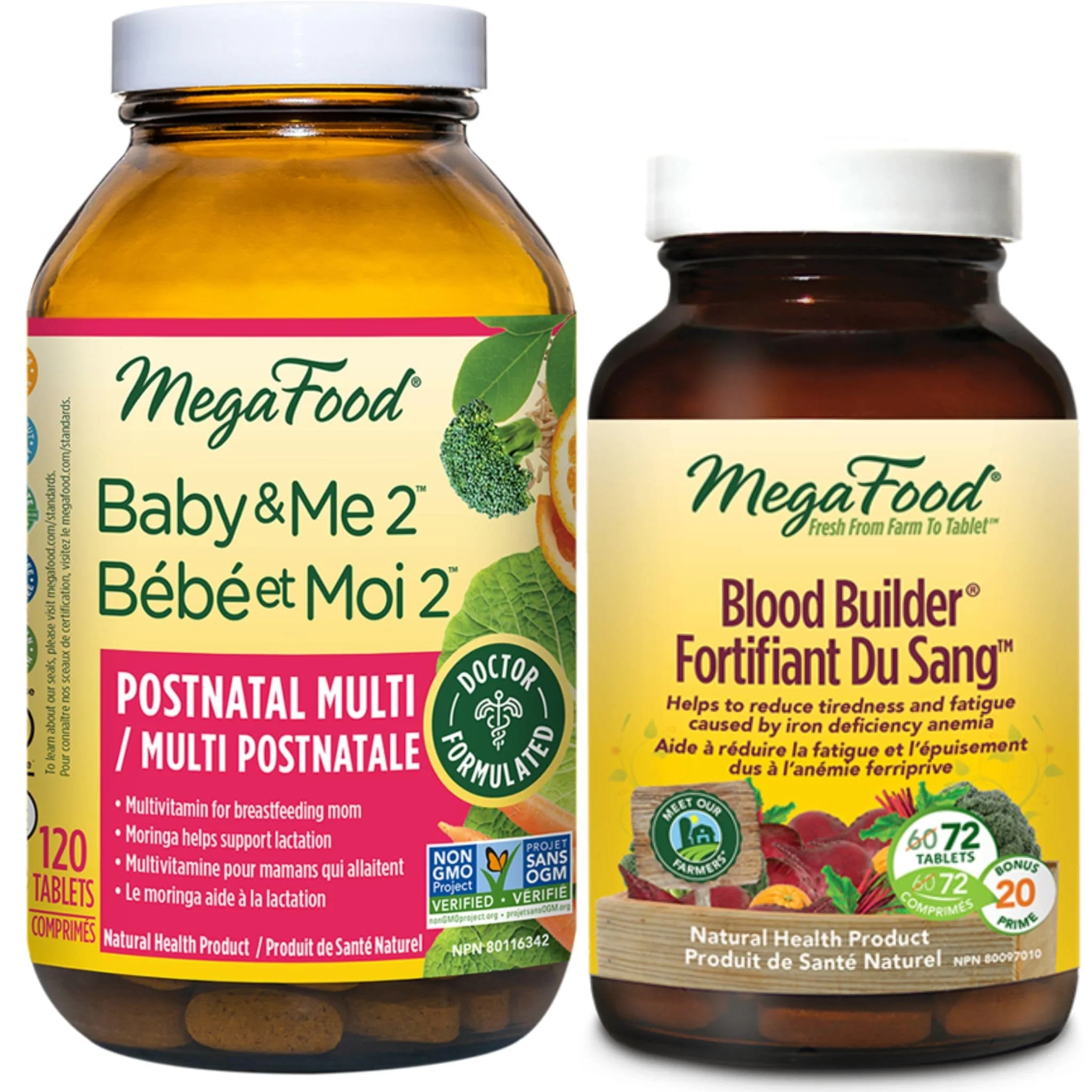 MegaFood Baby and Me 2, Postnatal Multivitamin & Mineral, Lactation and Nutrient Recovery - Image 4