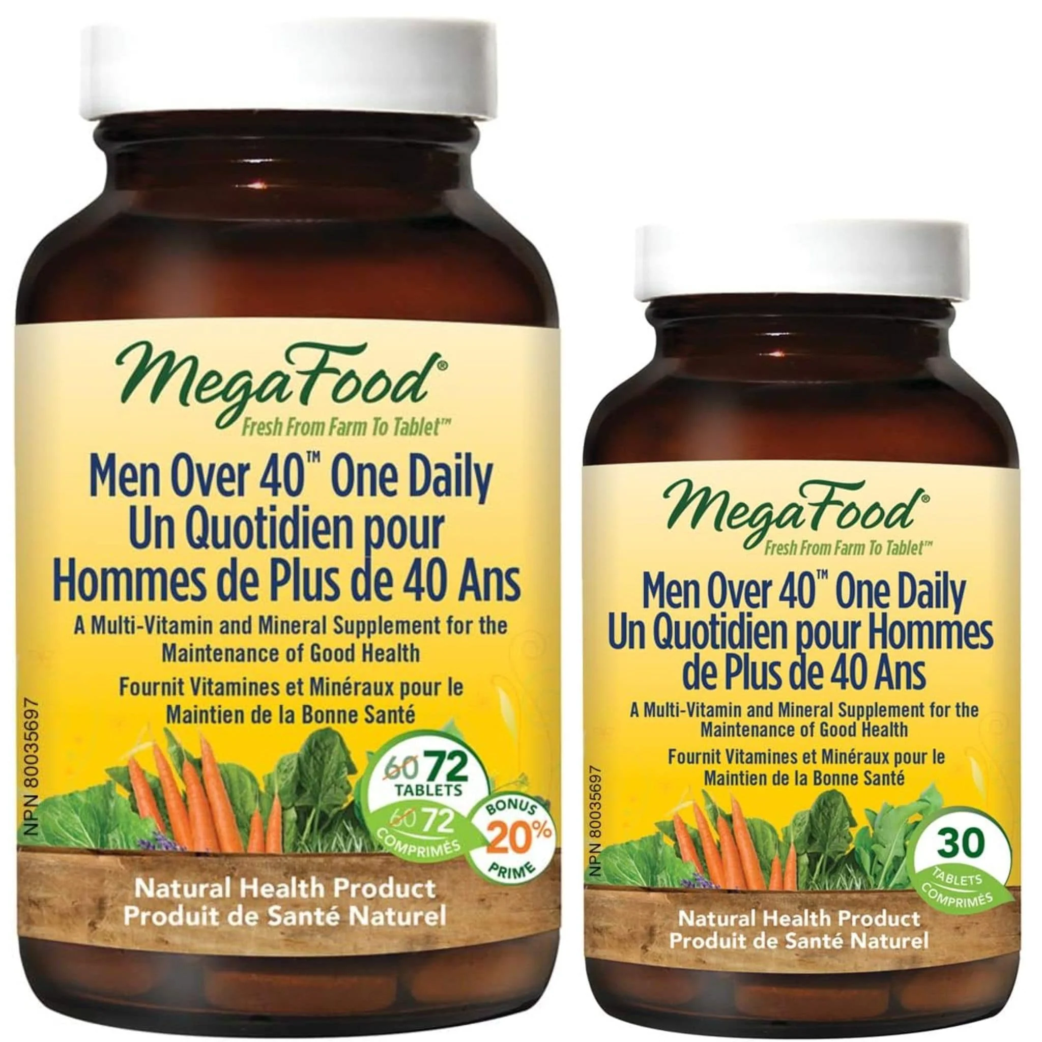 MegaFood Men Over 40 One Daily Multivitamin & Mineral Support - Image 3