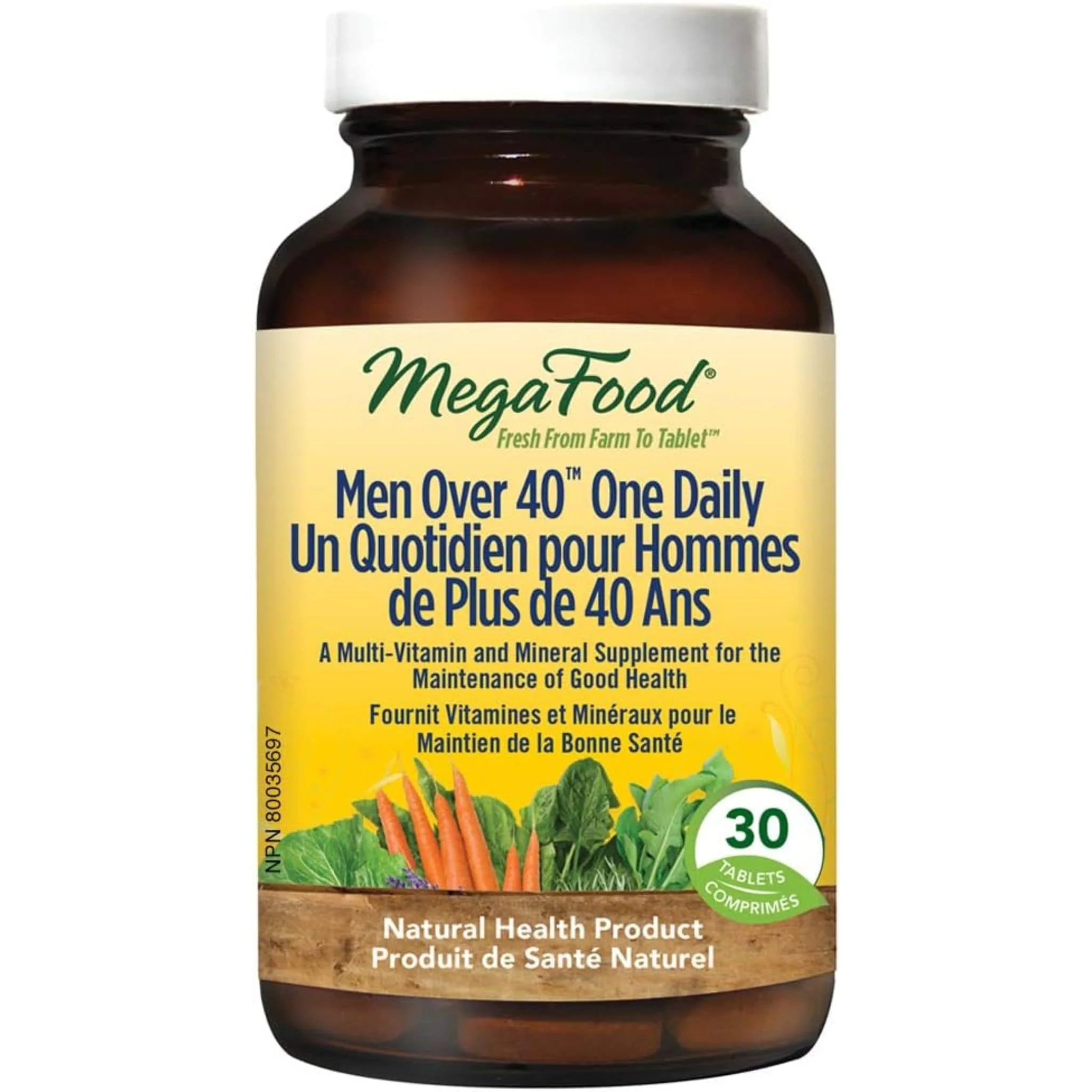 MegaFood Men Over 40 One Daily Multivitamin & Mineral Support - Image 4