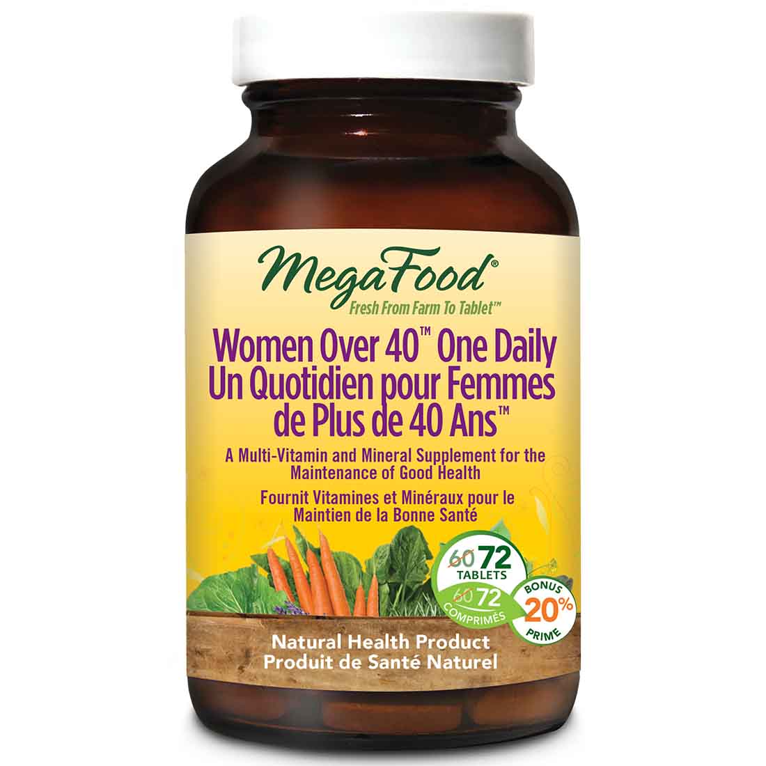 MegaFood Women Over 40 One Daily, Multivitamin & Mineral Supplement - Image 3