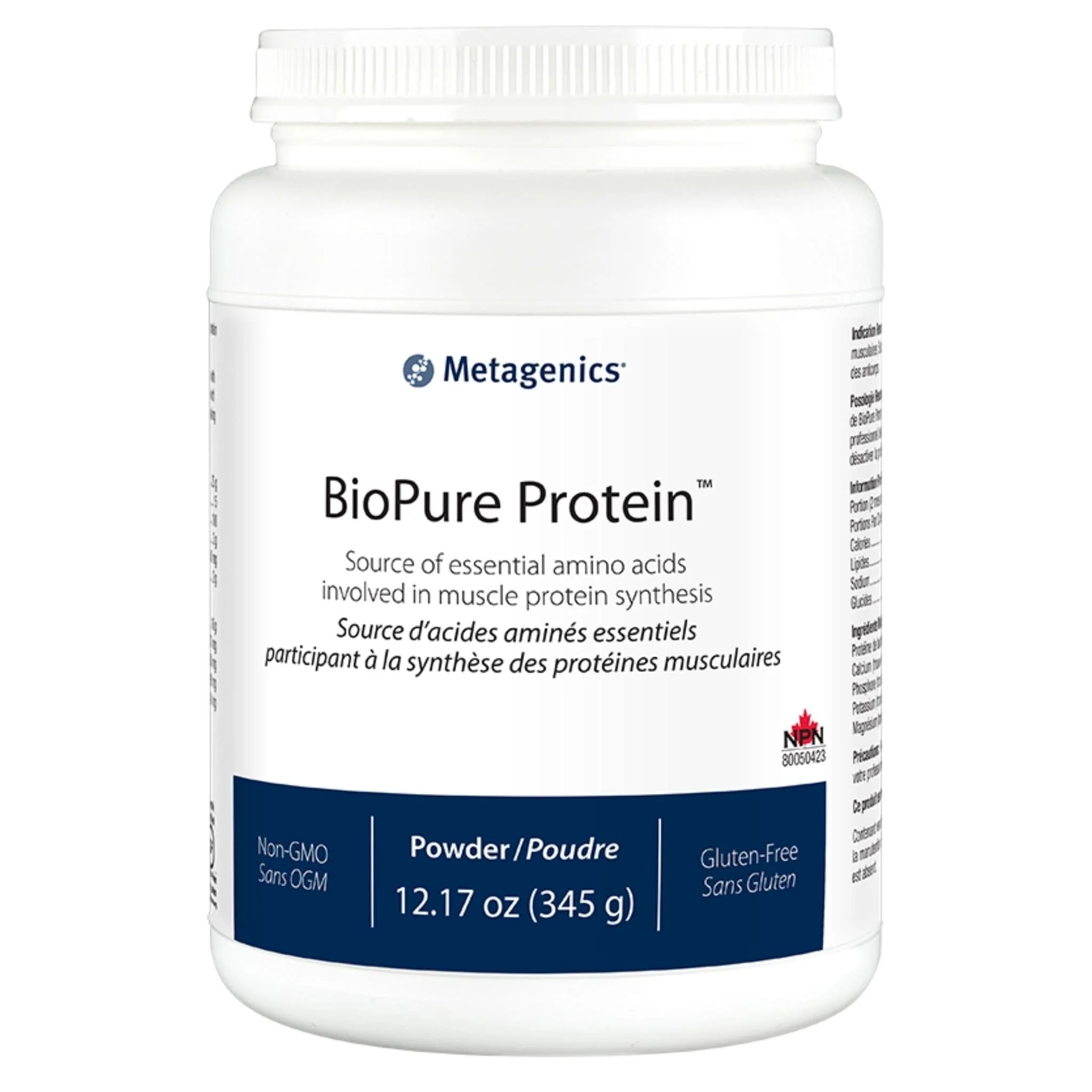 Metagenics BioPure Protein Powder, Source of Essential Amino Acids, 345g CLEARANCE 75% Off Exp 5/26 Final Sale - Image 2