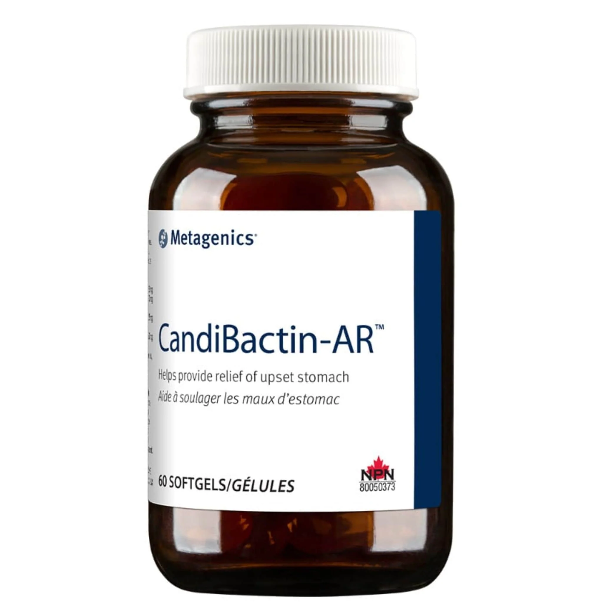 Metagenics Candibactin-AR, Relief for Upset Stomach, 60-120 Softgels