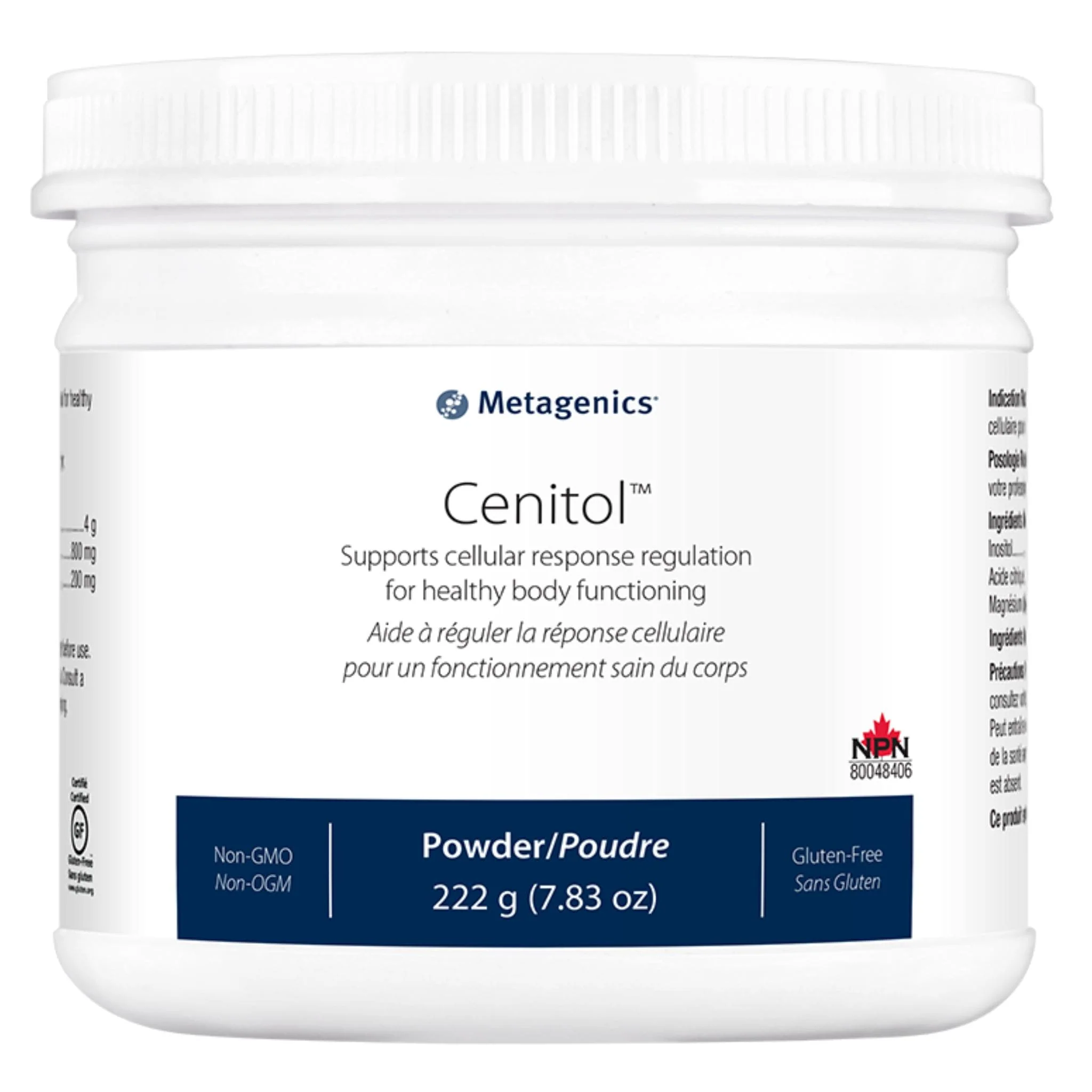 Metagenics Cenitol Powder Myo-Inositol and Magnesium Powder, Supports Cellular Response Regulation for Healthy Body Functioning, 222g CLEARANCE 25% Off Exp 12/26 Final Sale