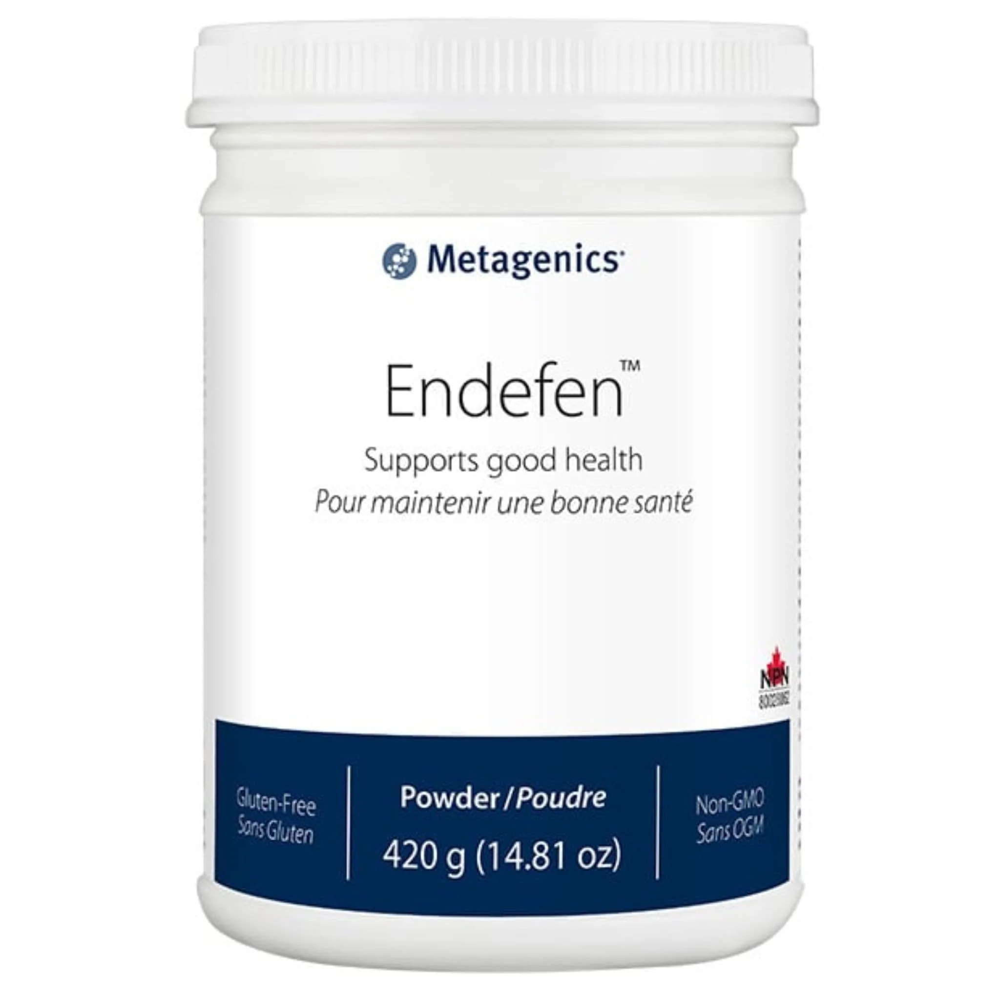 Metagenics Endefen Powder with Plantain, Vitamin C, Green Tea and Calcium, Supports Good Health, 420g CLEARANCE 50% Off Exp 10/26 Final Sale
