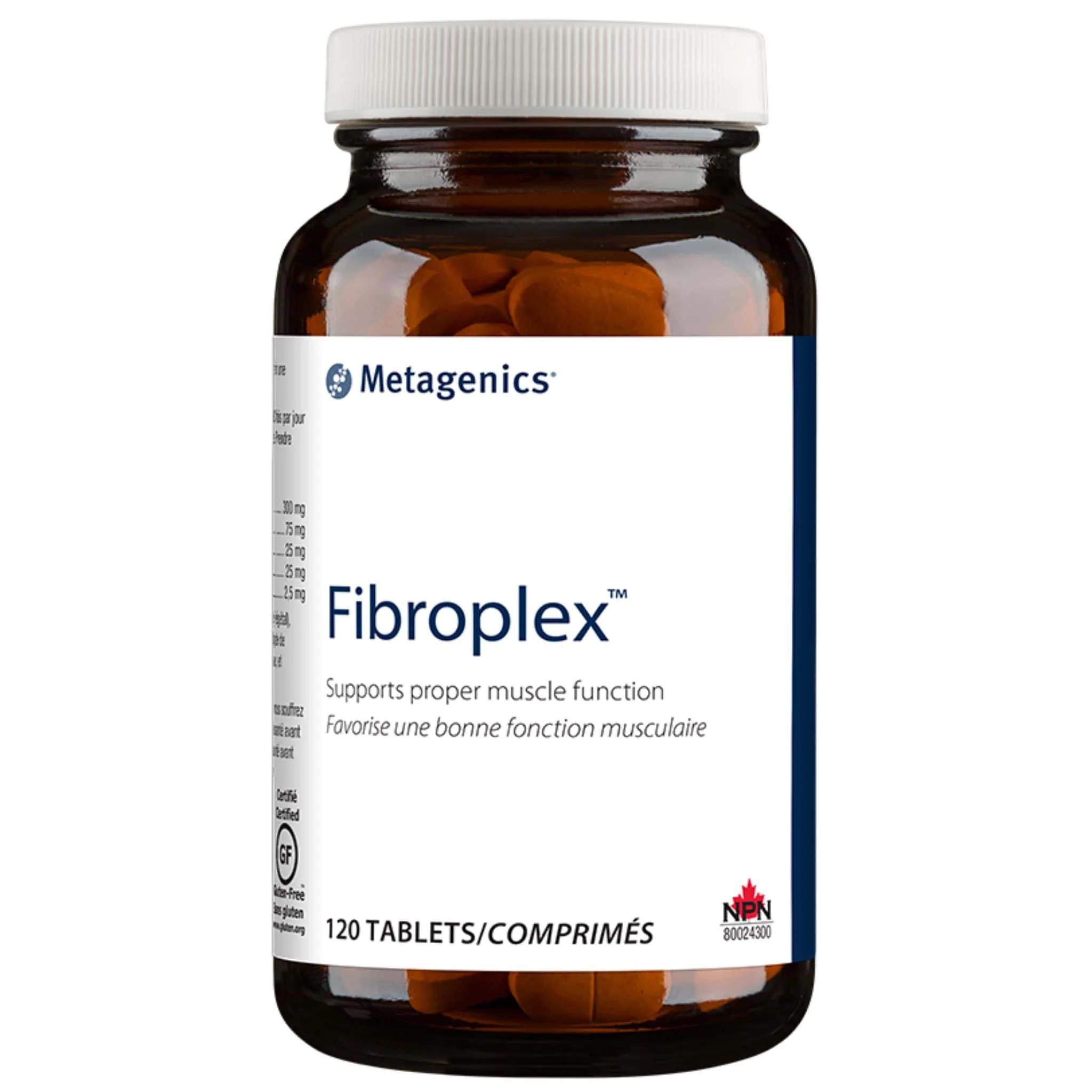 Metagenics Fibroplex, Supports Proper Muscle Function, 120 Tablets CLEARANCE 75% Off Exp 2/26 Final Sale