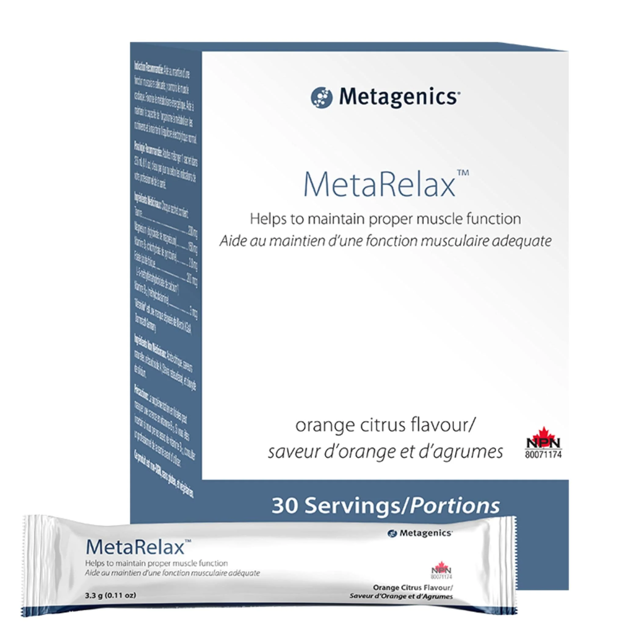 Metagenics MetaRelax, 30 Packets, Orange Citrus