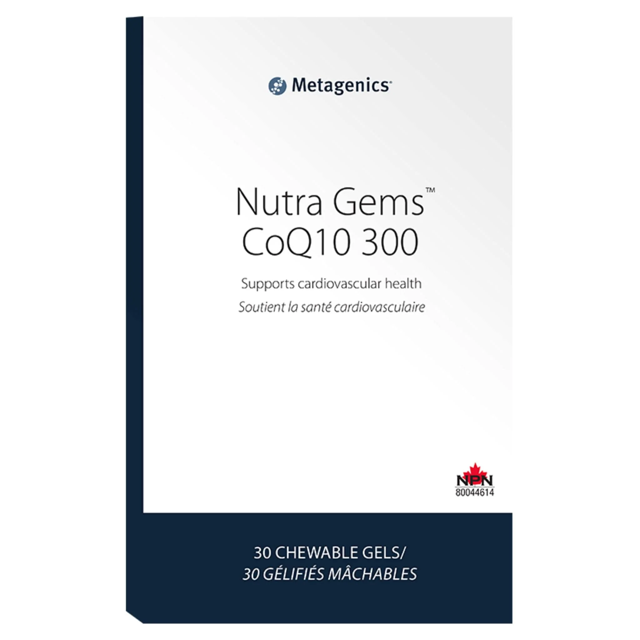 Metagenics Nutra Gems CoQ10 300, 30 Chewable Gels