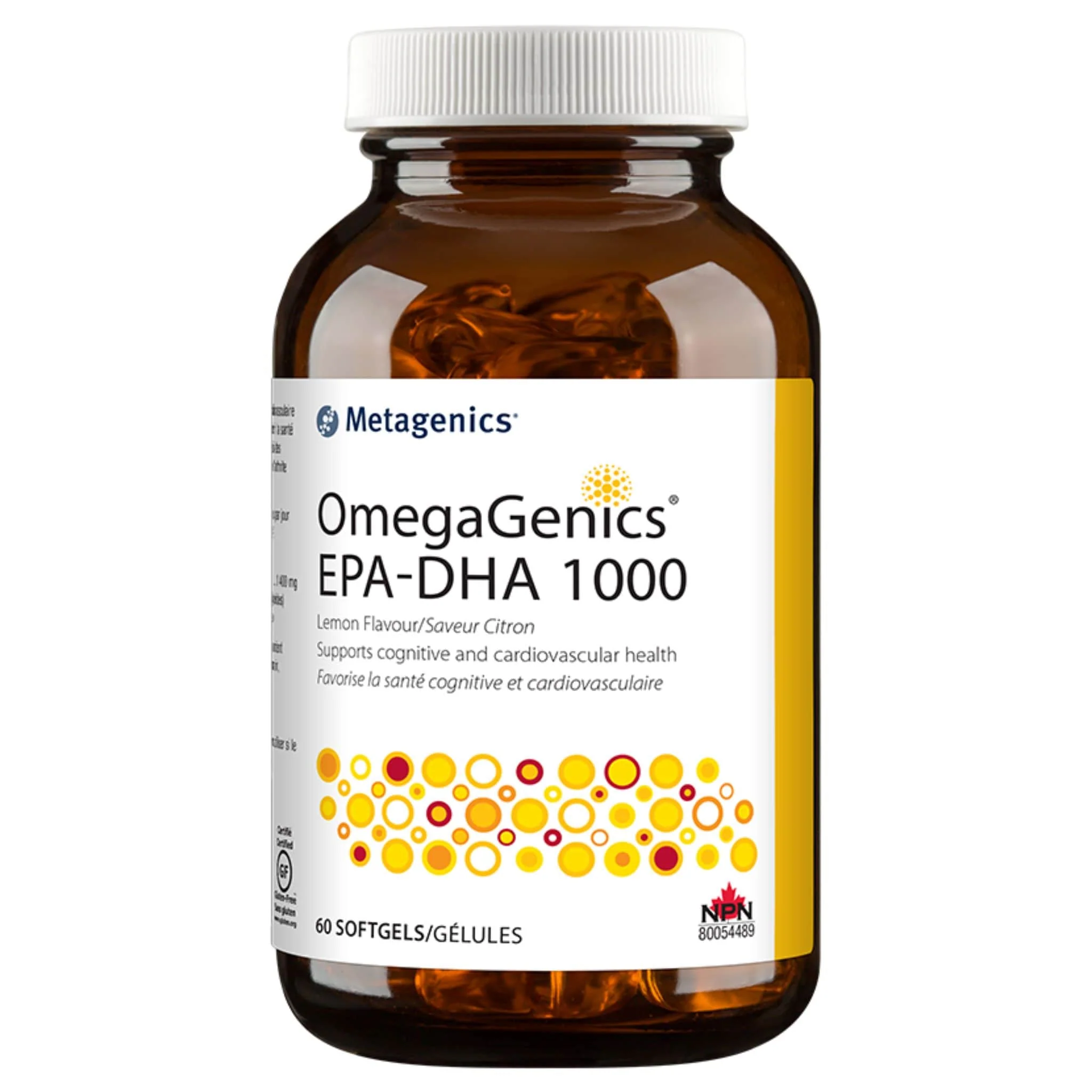 Metagenics OmegaGenics EPA-DHA 1000, Supports Cognitive and Cardiovascular Health, Softgel