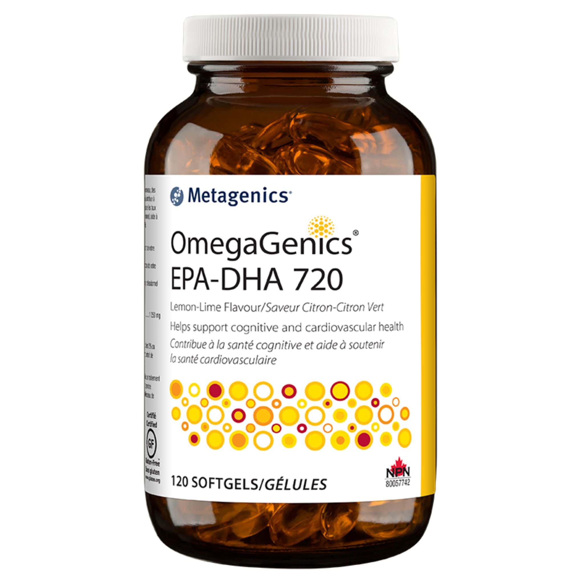 Metagenics OmegaGenics EPA-DHA 720, Supports Cognitive and Cardiovascular Health, Softgels - Image 2