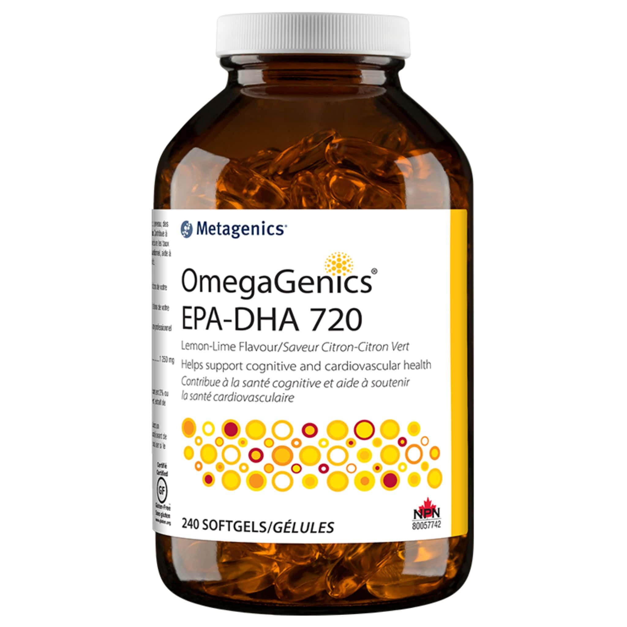 Metagenics OmegaGenics EPA-DHA 720, Supports Cognitive and Cardiovascular Health, Softgels - Image 3