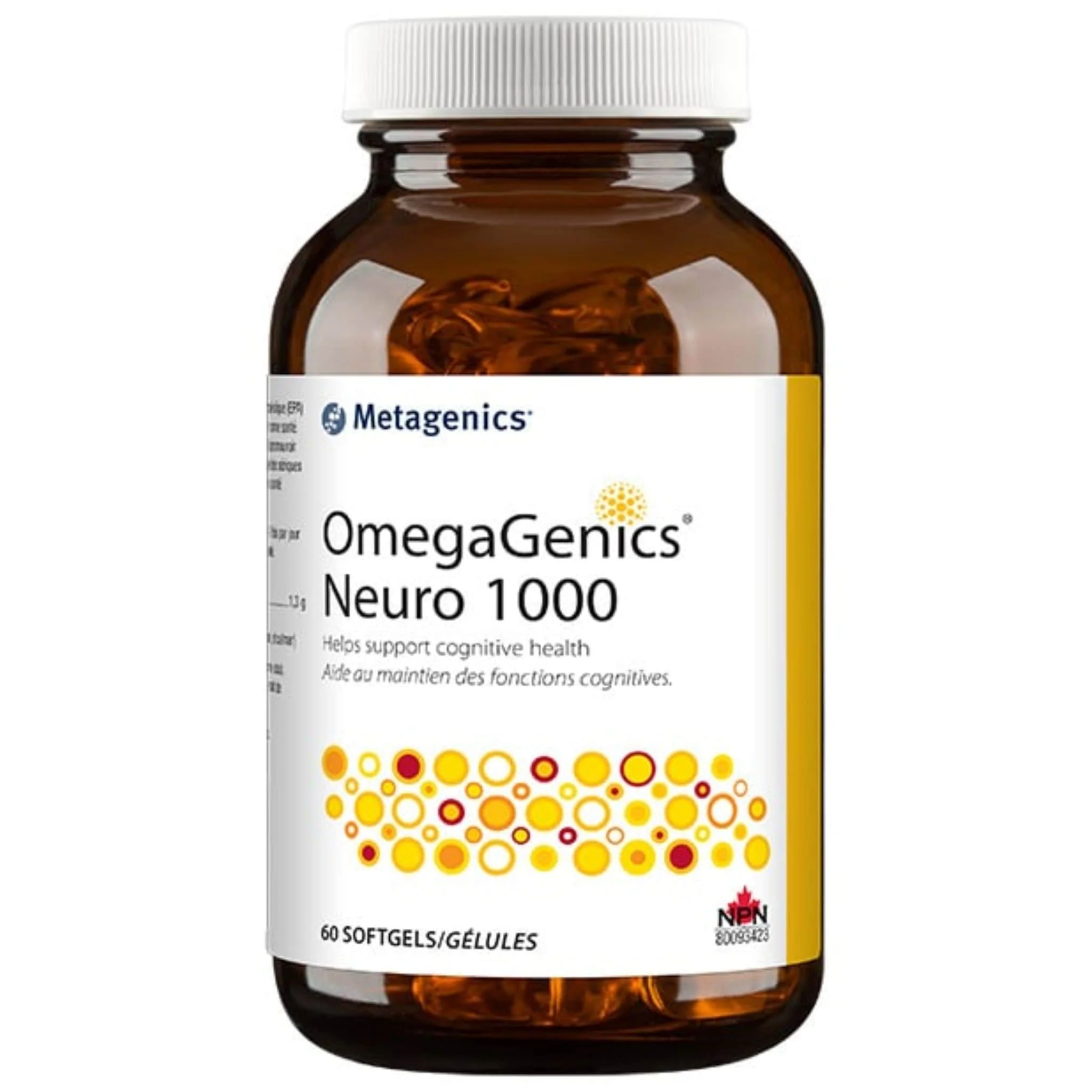 Metagenics OmegaGenics Neuro 1000, 60 Softgels CLEARANCE 25% Off Exp 3/27 Final Sale
