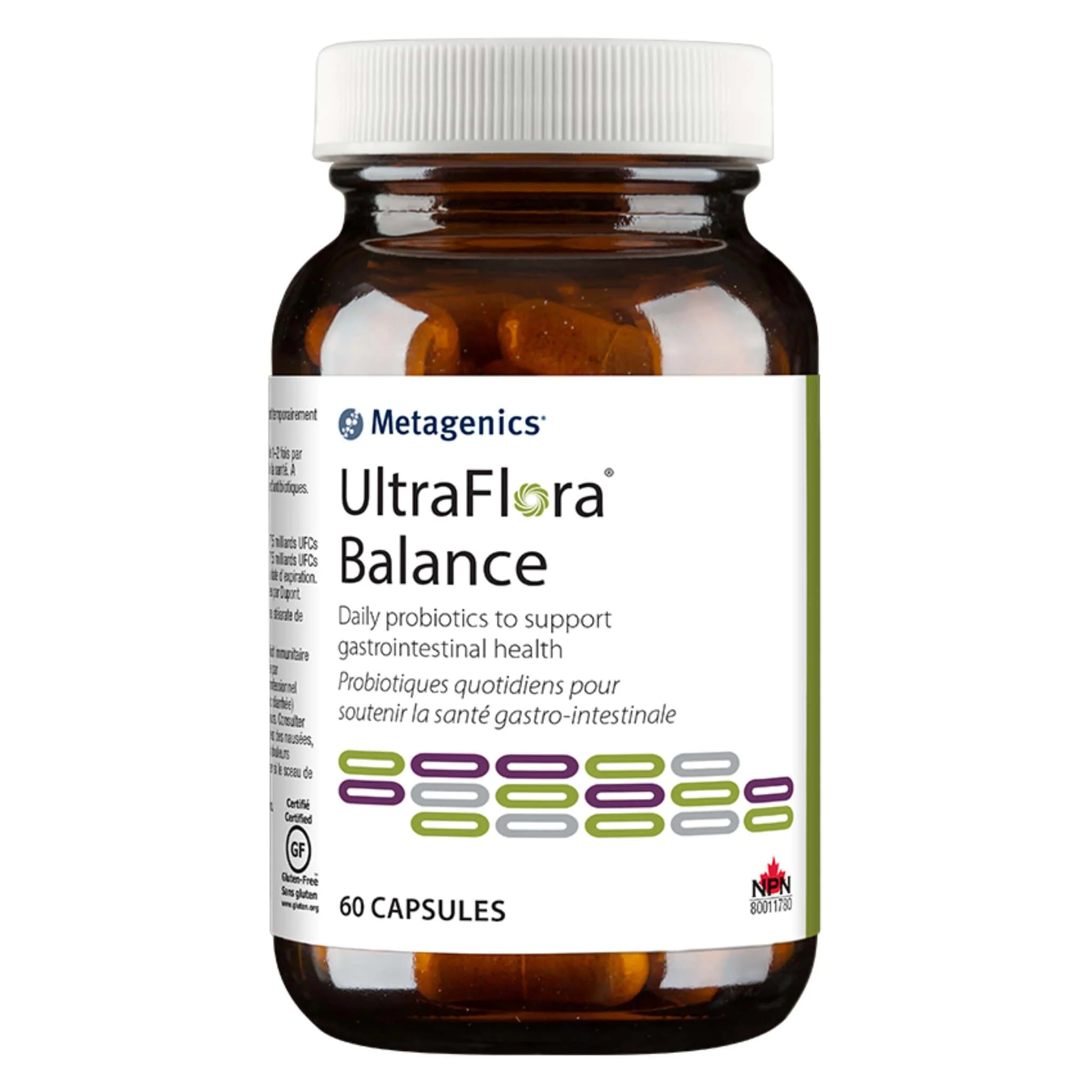 Metagenics UltraFlora Balance, Daily Probiotic for Gastrointestinal Health, Capsules CLEARANCE 50% Off Exp 10/26 Final Sale