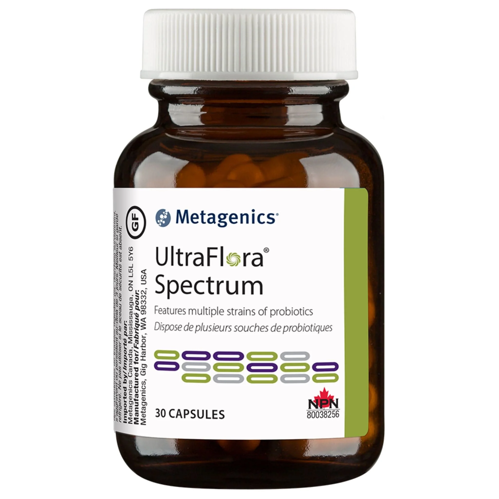 Metagenics UltraFlora Spectrum, Multiple Strains of Probiotics, Capsules CLEARANCE 25-50% Off Final Sale - Image 2