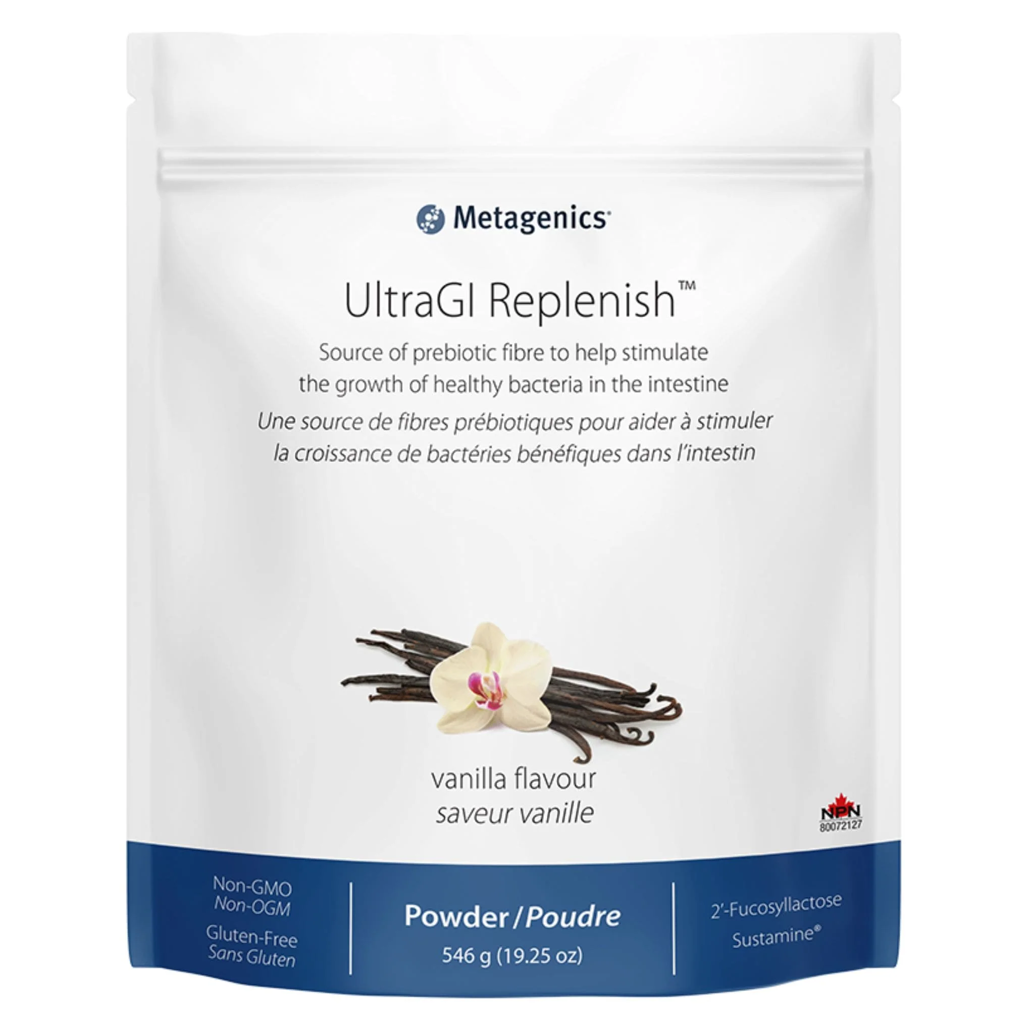 Metagenics UltraGI Replenish Powder, Prebiotic Fiber for Intestinal Health, 14 Servings, 546-630g CLEARANCE 25%-75% Off Final Sale