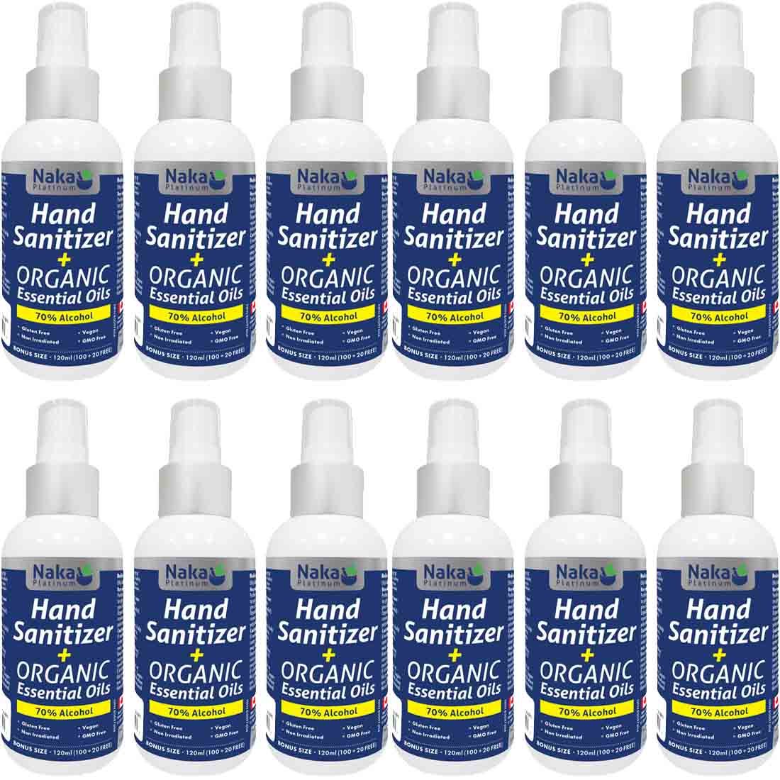 Naka Hand Sanitizer + Organic Essential Oils (70% alcohol) - Image 5