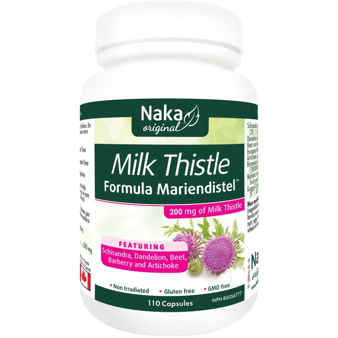 Naka Herbs Milk Thistle 200mg, 110 Capsules