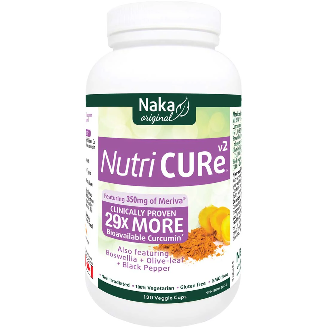 Naka Herbs Nutri CURe v2 with Meriva Tumeric Phytosome - Image 3
