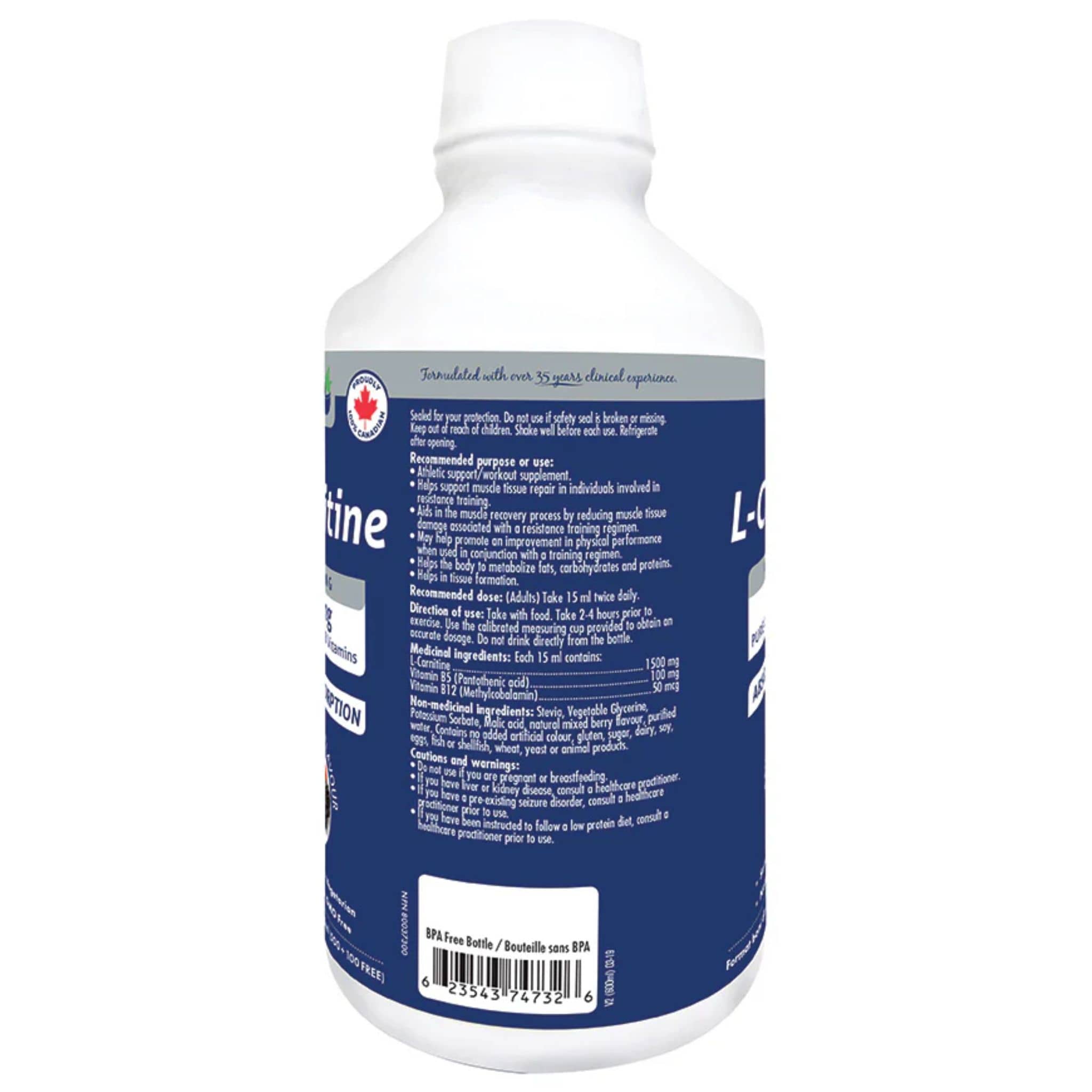 Naka Platinum Nutri L-Carnitine Plus, Liquid L-Carnitine, 600ml - Image 2