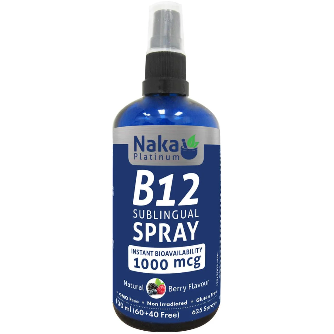 Naka Herbs Platinum Instant B12 Spray 1000mcg, 100ml - Image 2