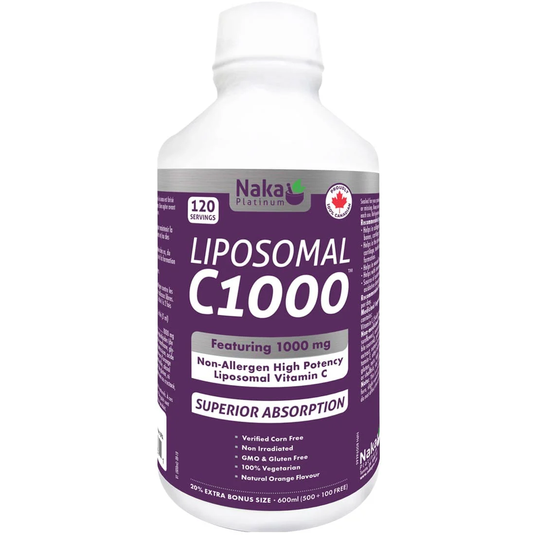Naka Platinum Liposomal Vitamin C 1000mg C1000 Liquid Vitamin C