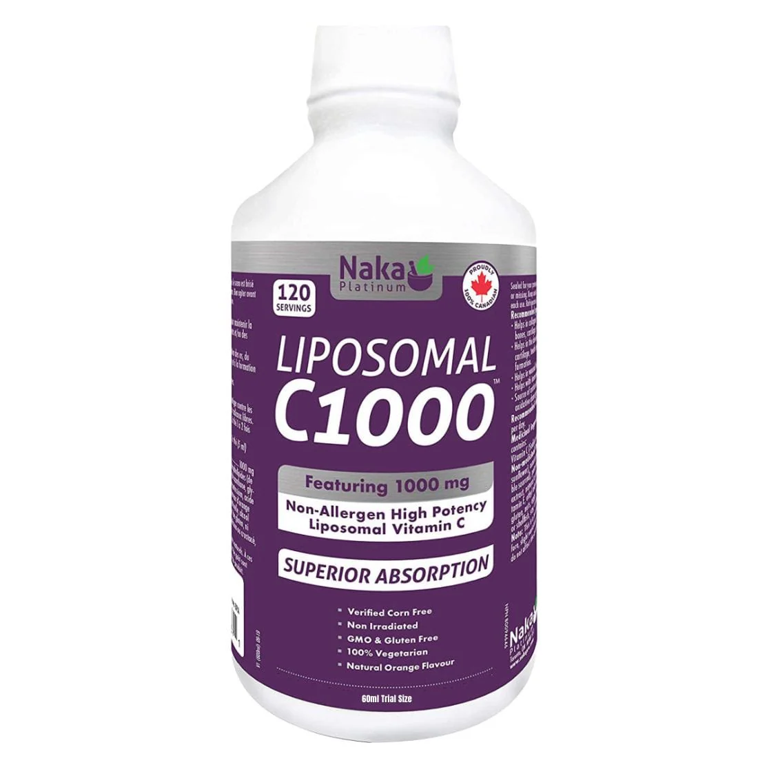 Naka Platinum Liposomal Vitamin C 1000mg C1000 Liquid Vitamin C - Image 2
